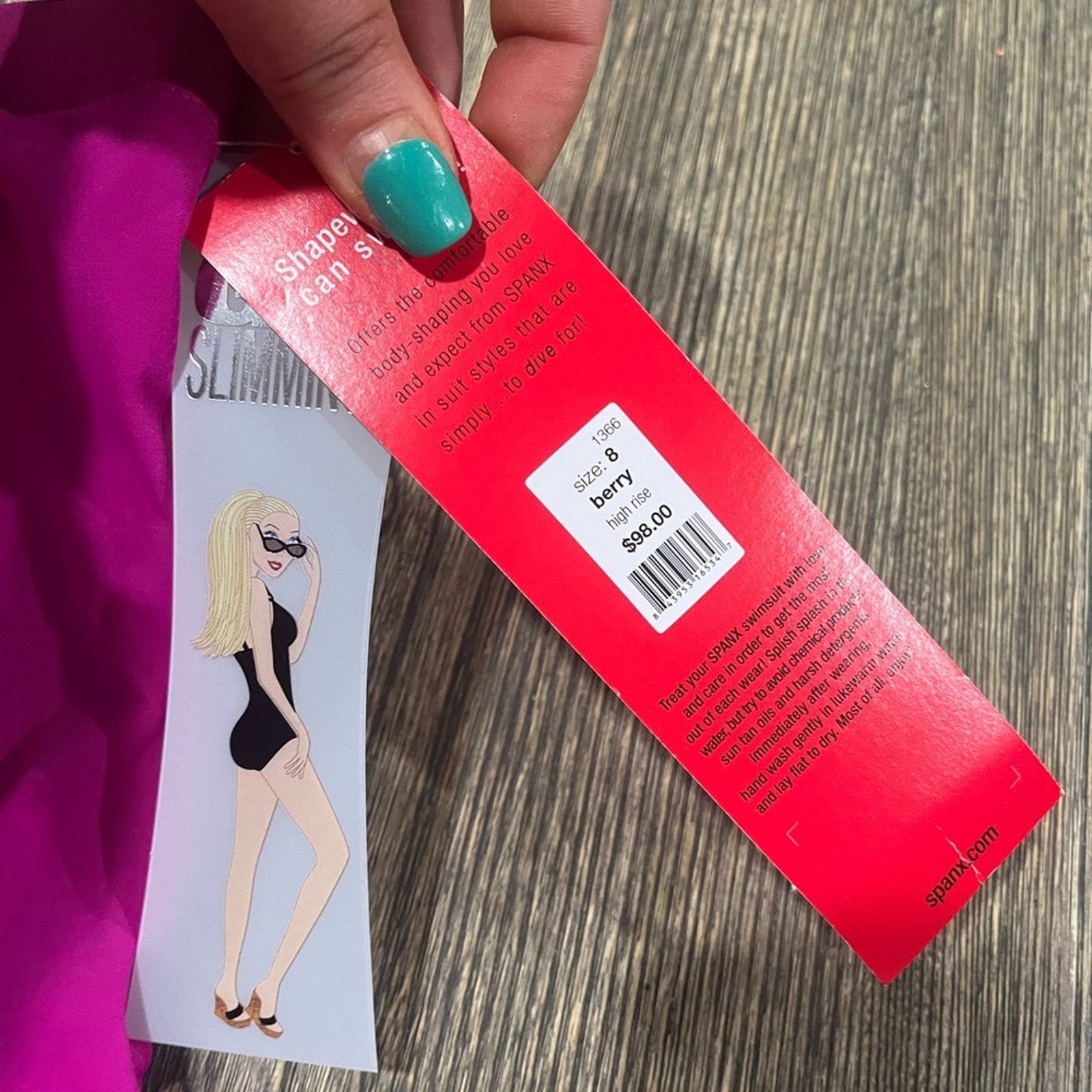 Spanx NWT Spanx Let's Go Slimming Shapewear Hi-Rise Berry Size 8 Size ONE SIZE - 2 Thumbnail