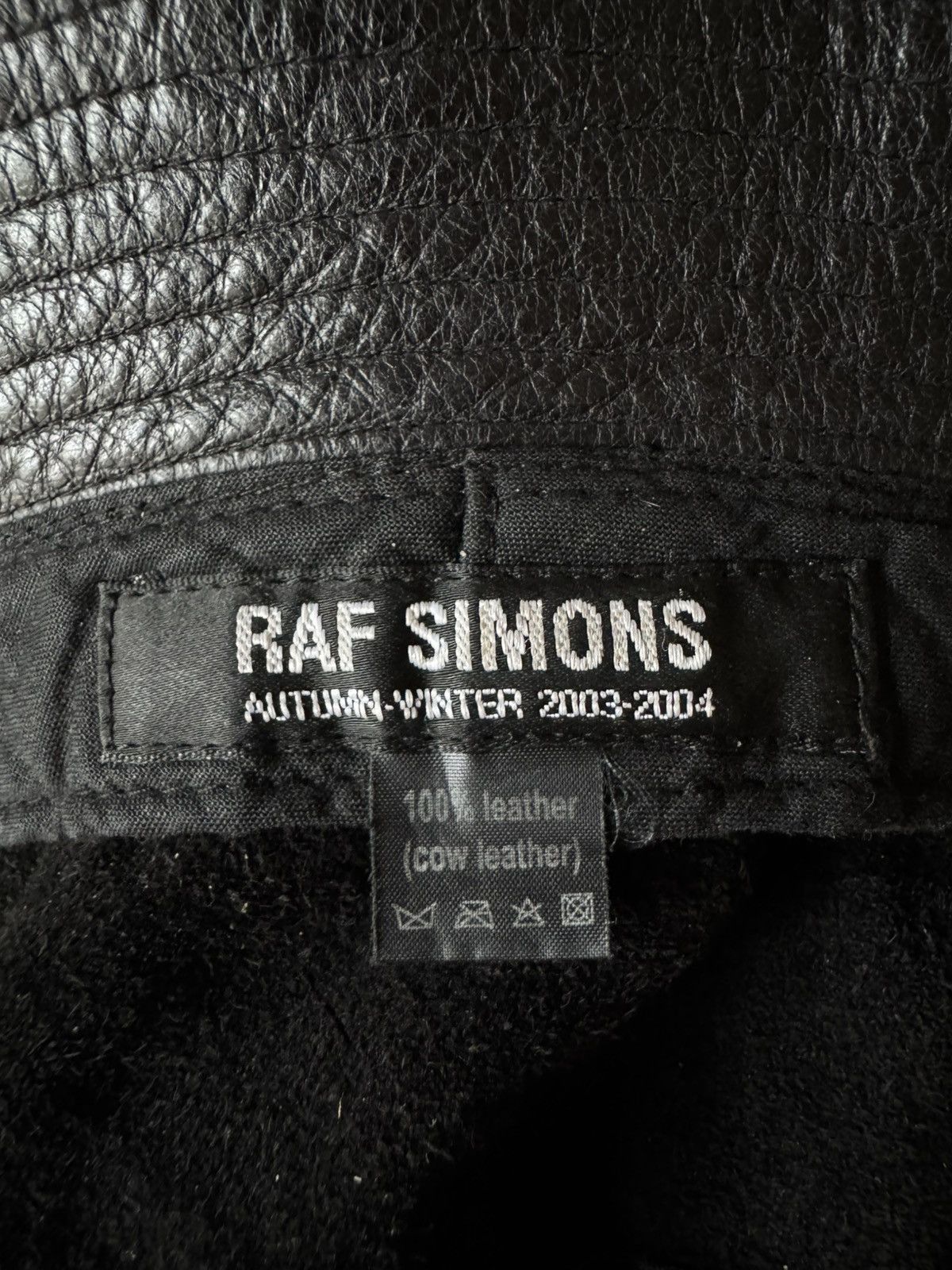 Raf Simons Raf Simons AW03 Cow Leather Bucket Hat Size ONE SIZE - 7 Thumbnail
