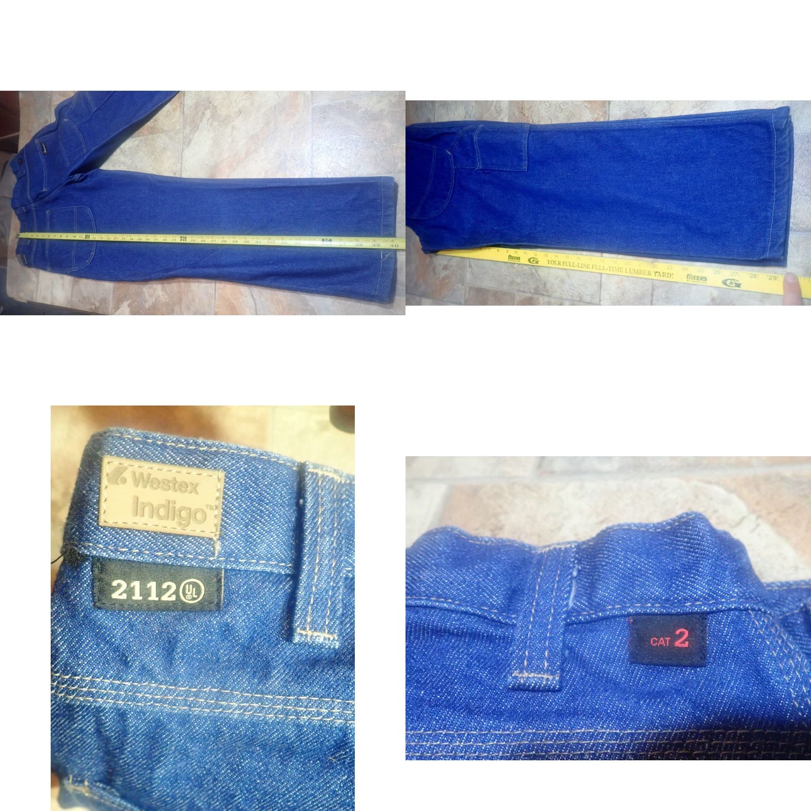 Vintage VINTAGE Workrite Flame Resistant Jeans Men 30x29 ATPV 22.0 CAT2 Denim Indigo 90s Workwear Mens Size US 38 / EU 54 - 8 Thumbnail