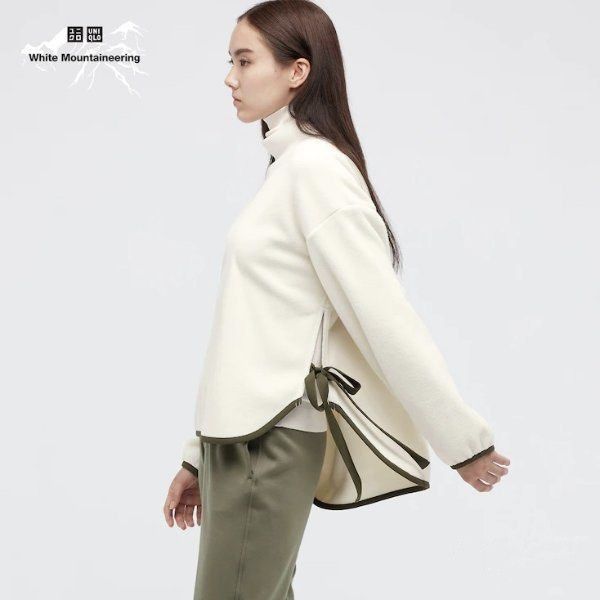 Uniqlo × White Mountaineering Uniqlo X White Mountaineering White Fleece Sweatshirt Size M / US 6-8 / IT 42-44 - 1 Thumbnail