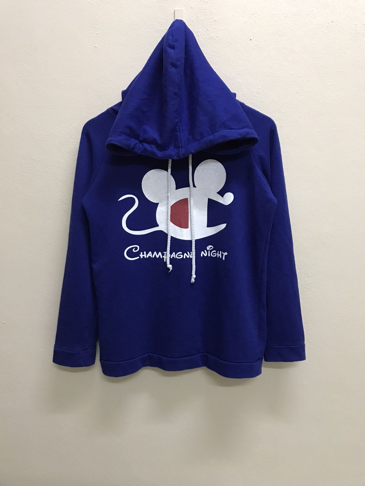 Japanese Brand CHAMPAGNE NIGHT PARODY MICKEY MOUSE CHAMPION SWEAT HOODIE Size US S / EU 44-46 / 1 - 3 Thumbnail