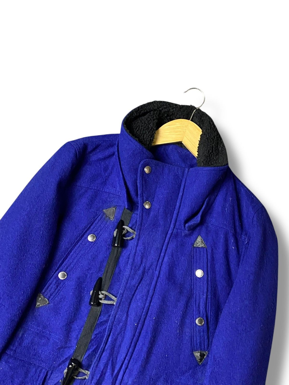 Japanese Brand × Vintage × semanticdesign Semantic Design Wool Duffle Coat with Pockets (120) Size US M / EU 48-50 / 2 - 2 Thumbnail