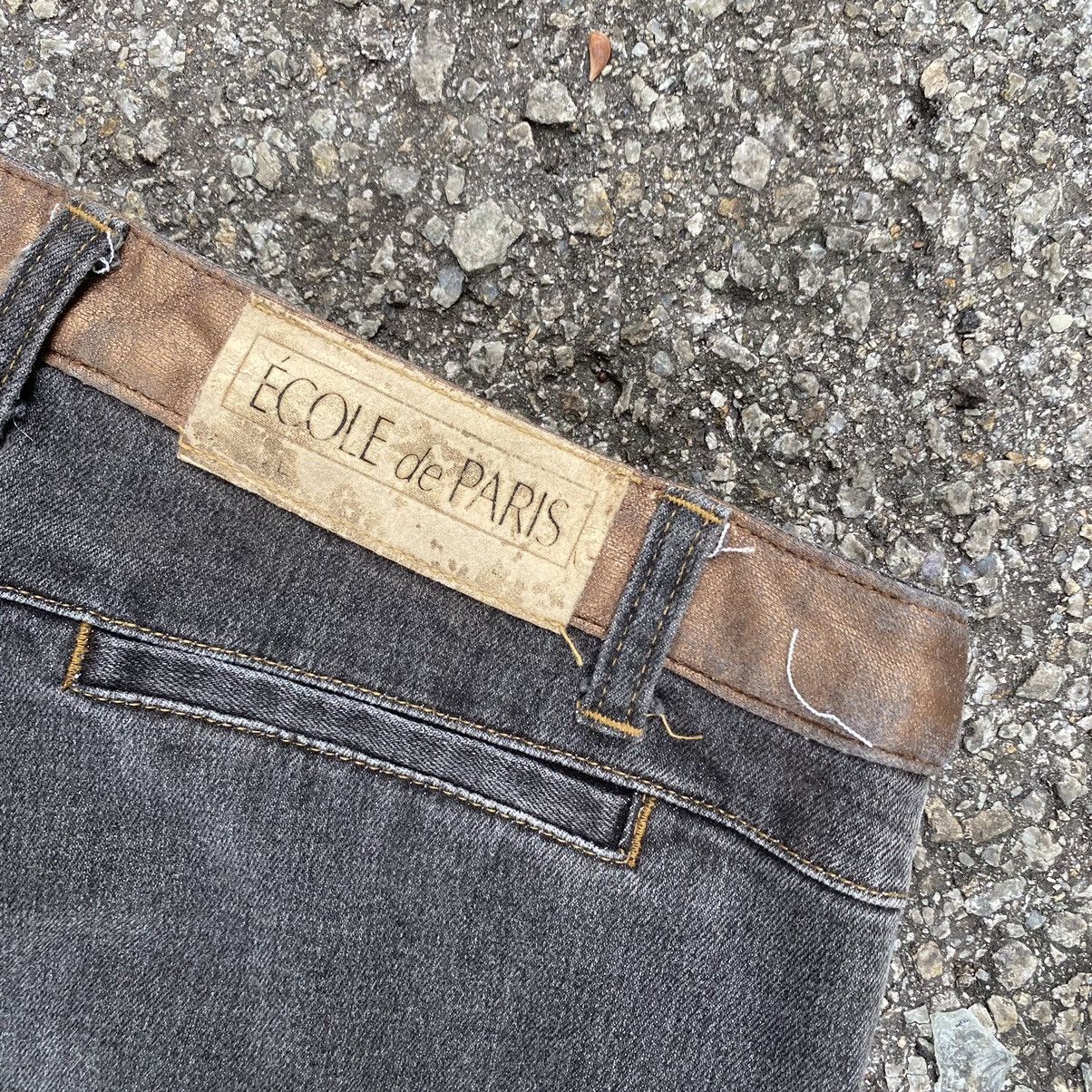 If Six Was Nine Flared Jeans Patchwork by Ecole de Paris Boot Cut Pants Size 28" / US 6 / IT 42 - 10 Thumbnail