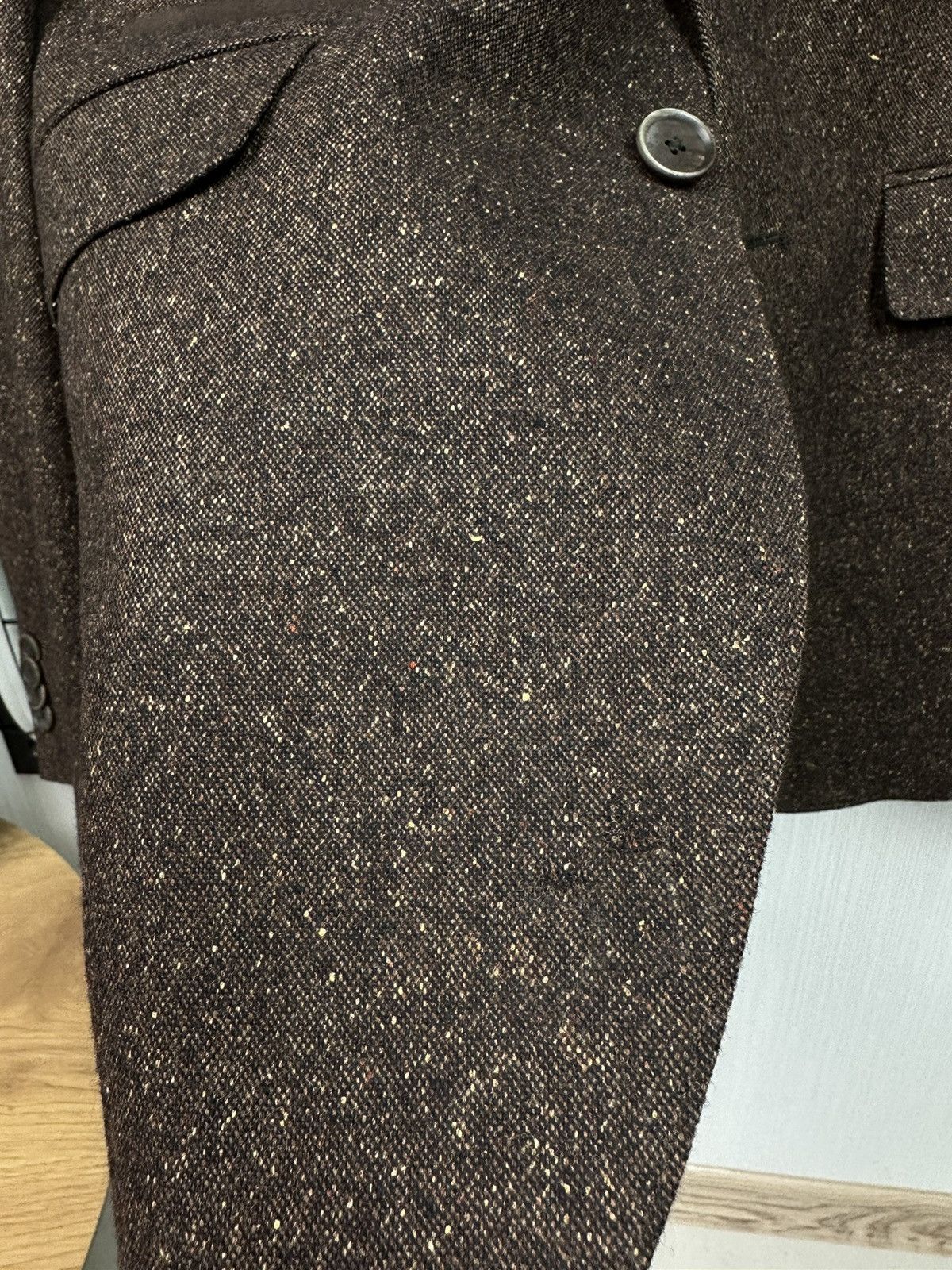 Hugo × Hugo Boss Hugo Boss luxury blazer jacket Men 40L size Brown L XL Size 40L - 6 Thumbnail