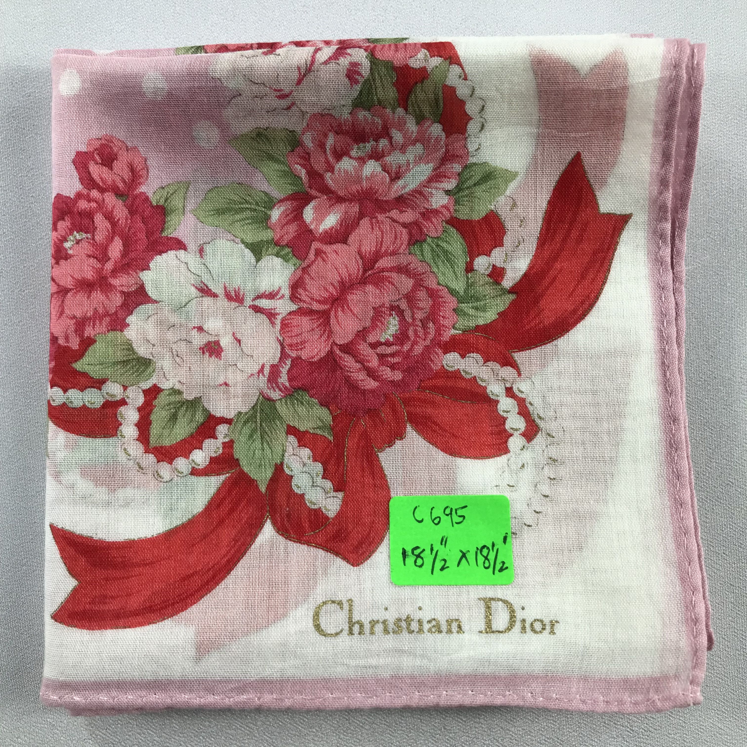 Vintage ChrisTIAN DIor Handkerchief / Bandana / Neckerchief C Size ONE SIZE - 7 Thumbnail