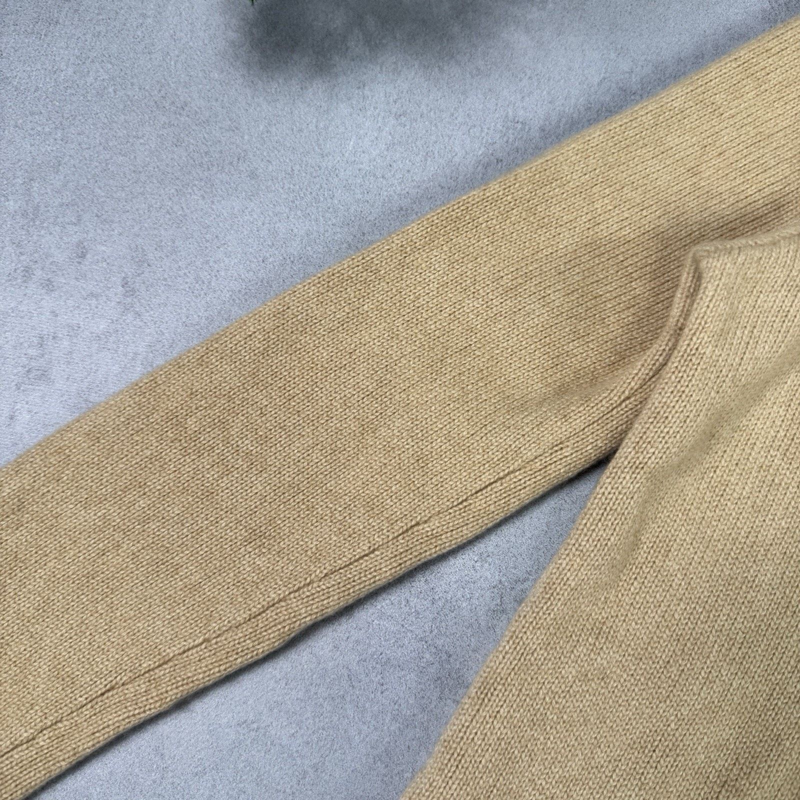 Vintage Lorena Antoniazzi Women Chashmere Zip Sweater Beige Size 44 Size M / US 6-8 / IT 42-44 - 7 Thumbnail