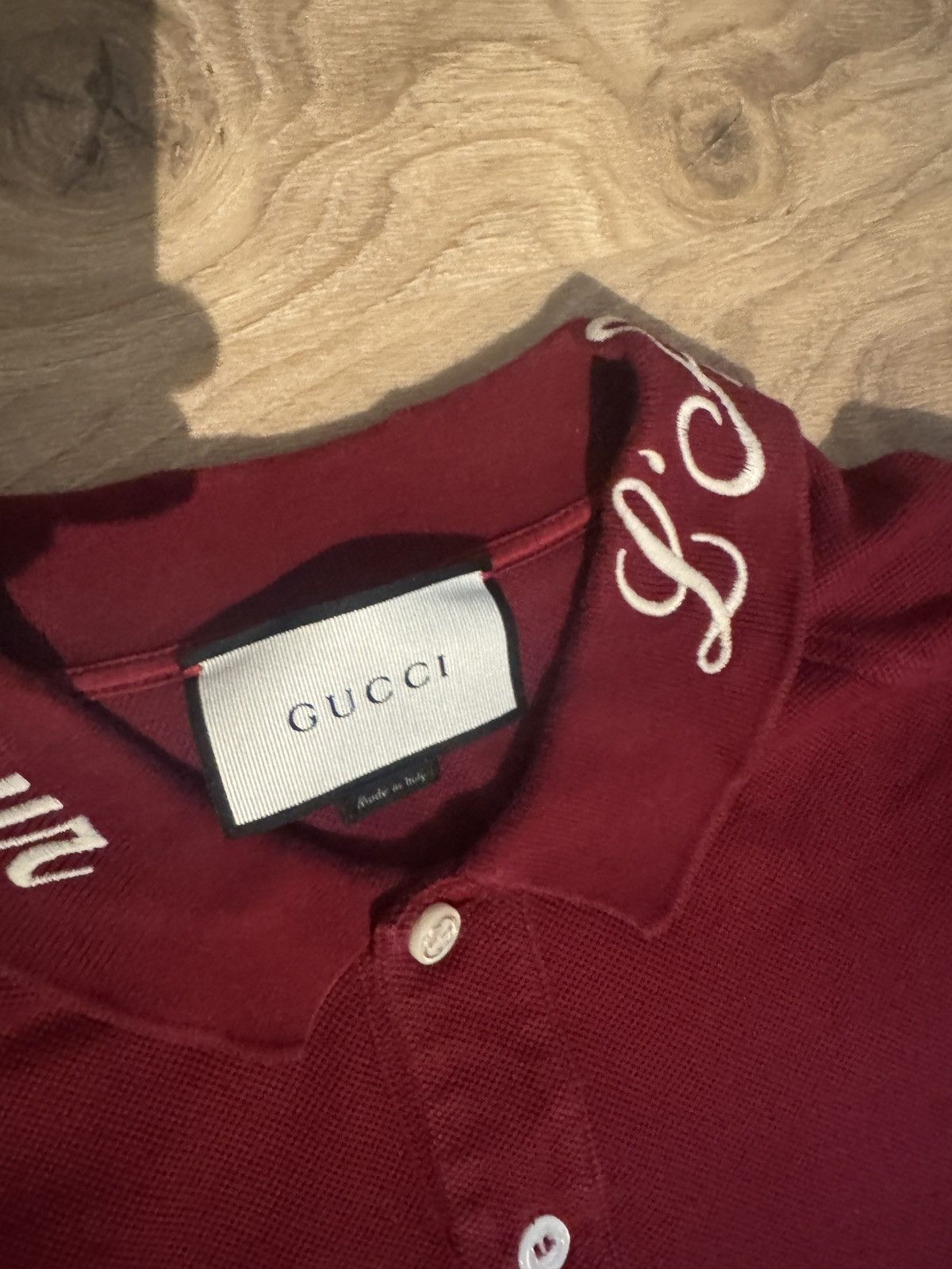 Gucci Gucci Polo Burgundy Size US M / EU 48-50 / 2 - 3 Thumbnail
