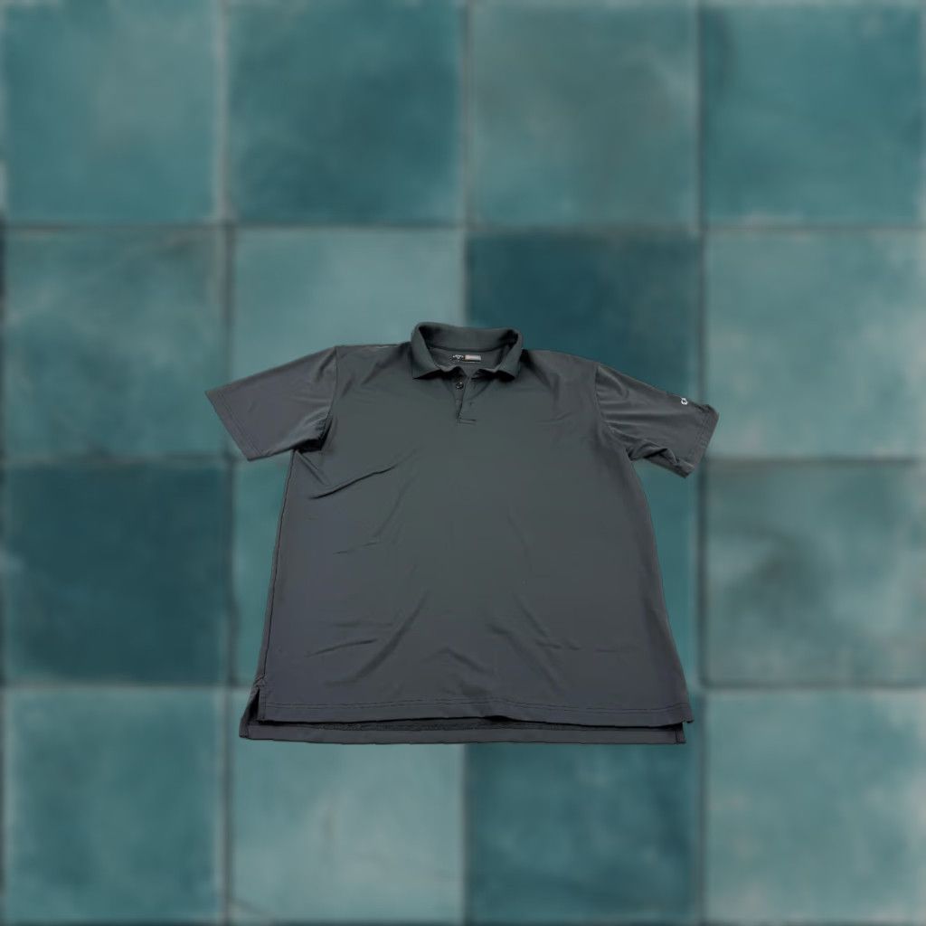 Callaway Callaway Polo Shirt Mens Large Gray Short Sleeve Slit Spread Collar Button Regular Performance Golf Casual Activewear Size US L / EU 52-54 / 3 - 1 Thumbnail