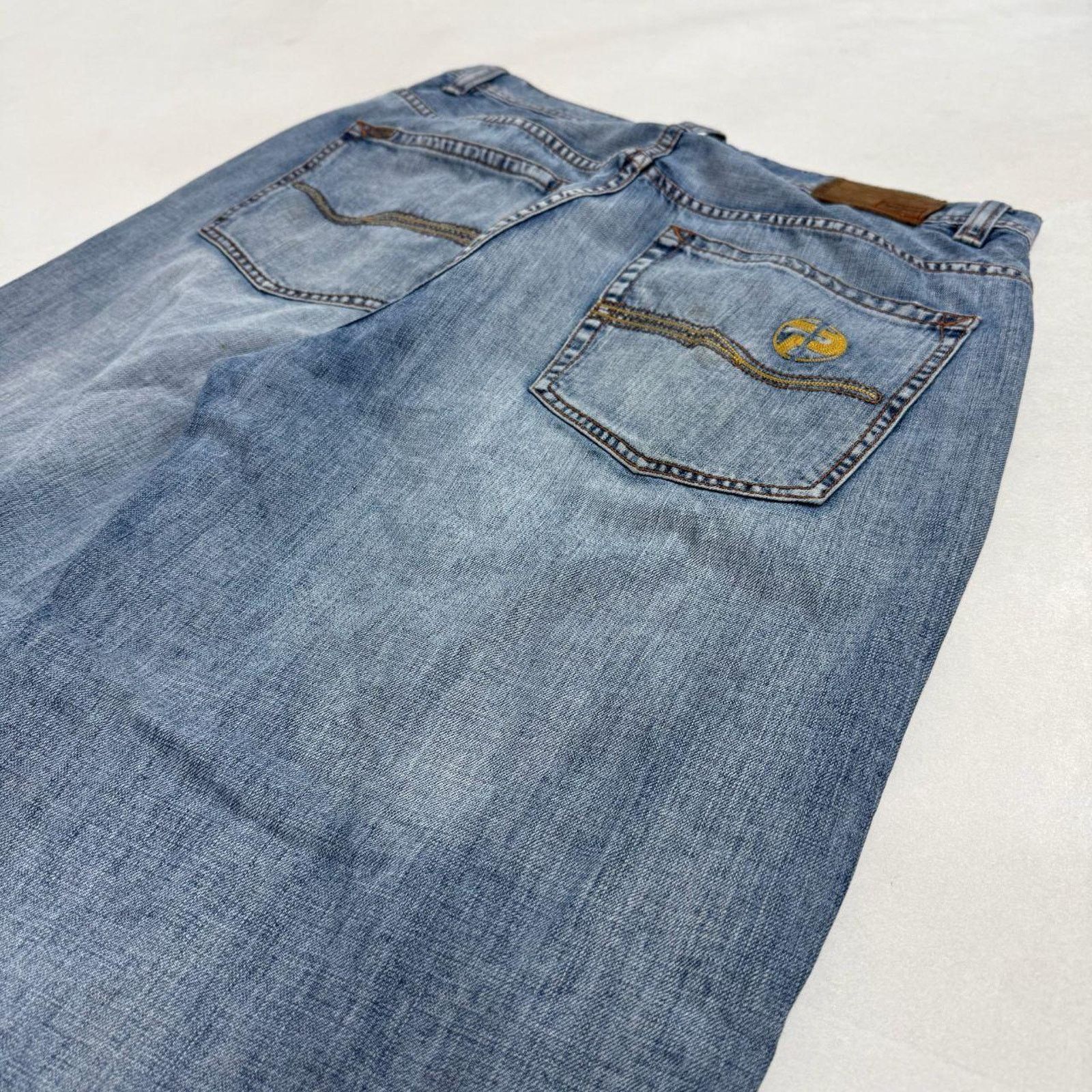 Japanese Brand × Pepe Jeans × Vintage Vintage y2k archive pepe stonewash baggy skater grunge jeans Size US 36 / EU 52 - 2 Thumbnail