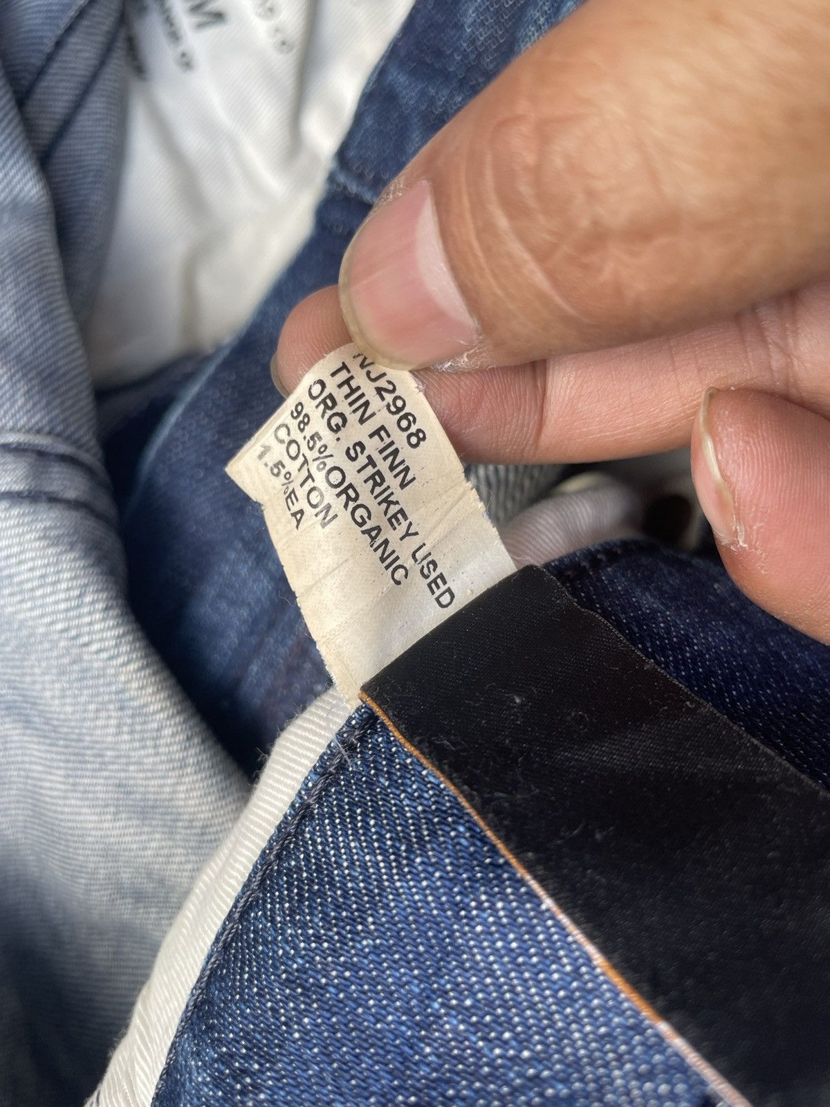 Nudie Jeans Nudie Thin Finn Faded Wash Denim Size US 33 - 16 Thumbnail