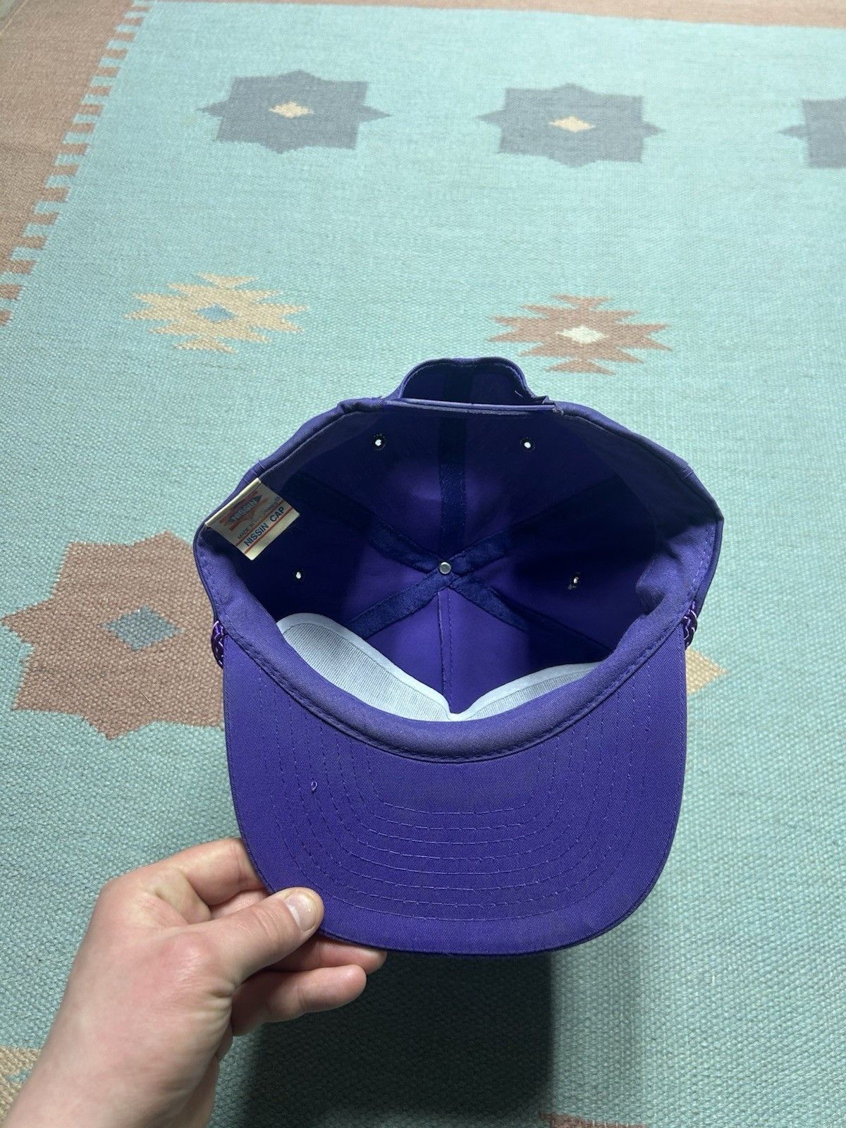 Vintage Vtg SnapBack hat valley petroleum oil gas Michigan purple Size ONE SIZE - 5 Thumbnail