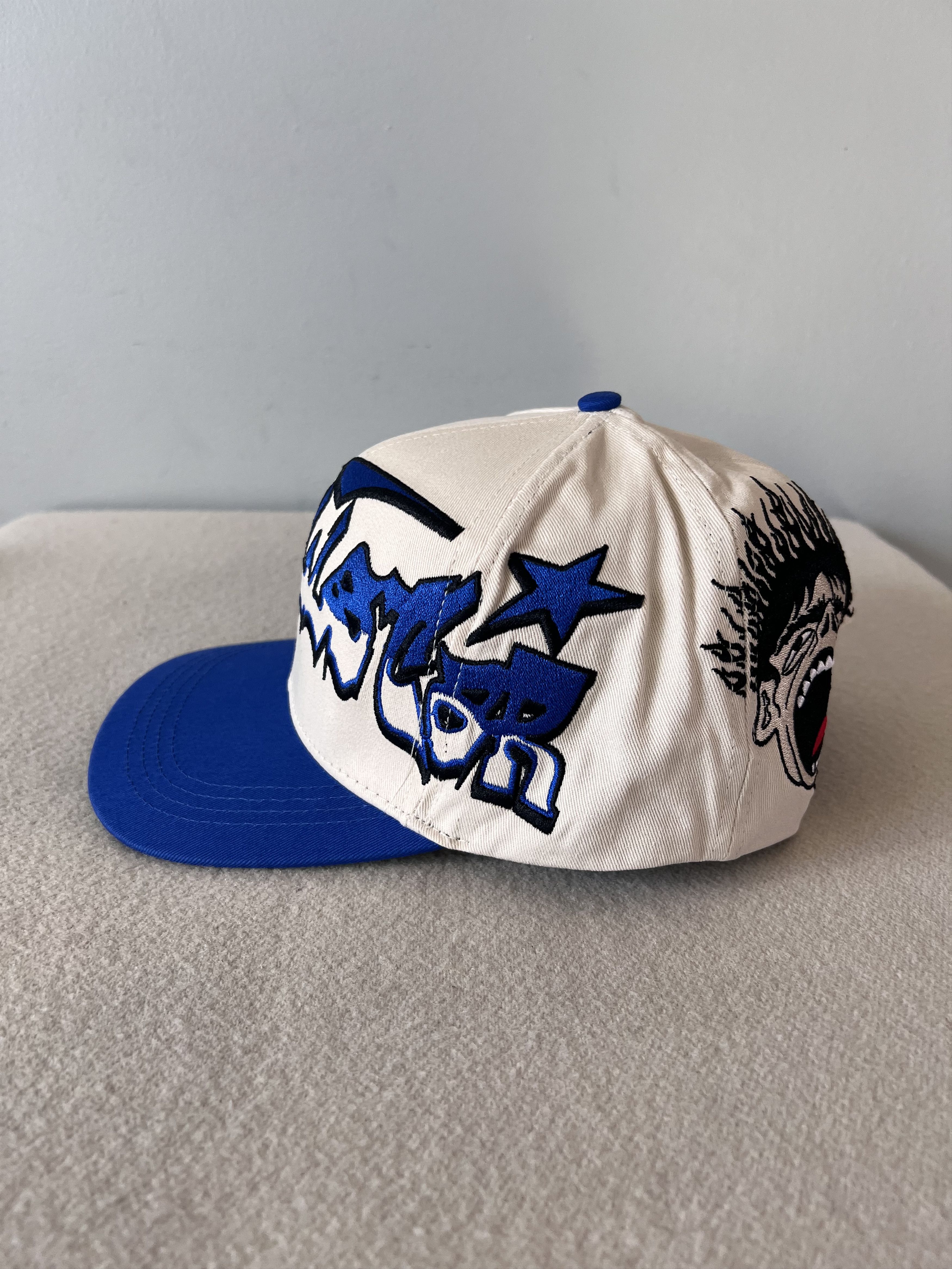 HELLSTAR Hellstar Records Snapback Hat in White Blue Size ONE SIZE - 2 Thumbnail