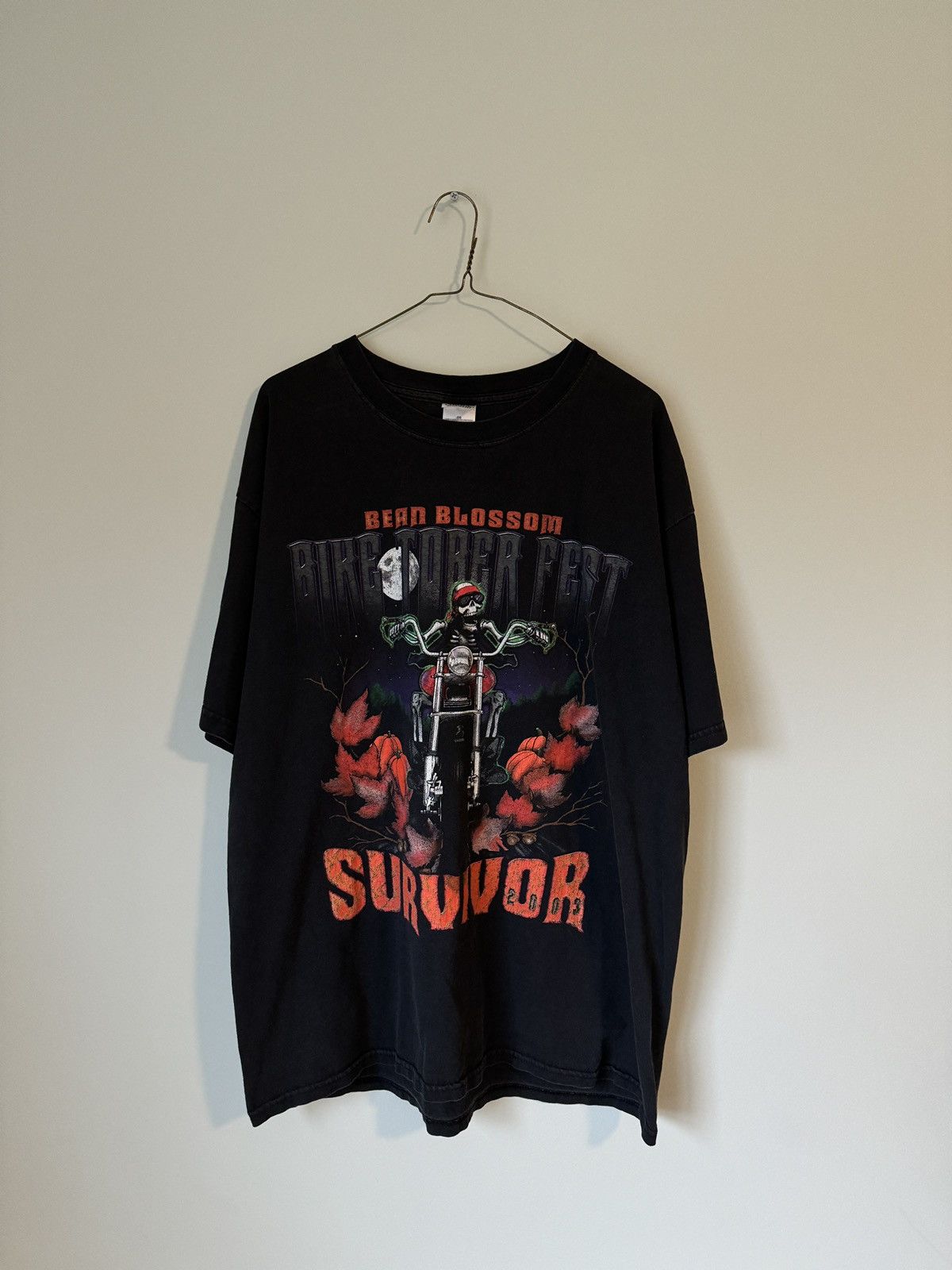 Vintage Biketoberfest Halloween Biker Shirt ERD Grunge WCC Size US XL / EU 56 / 4 - 1 Thumbnail