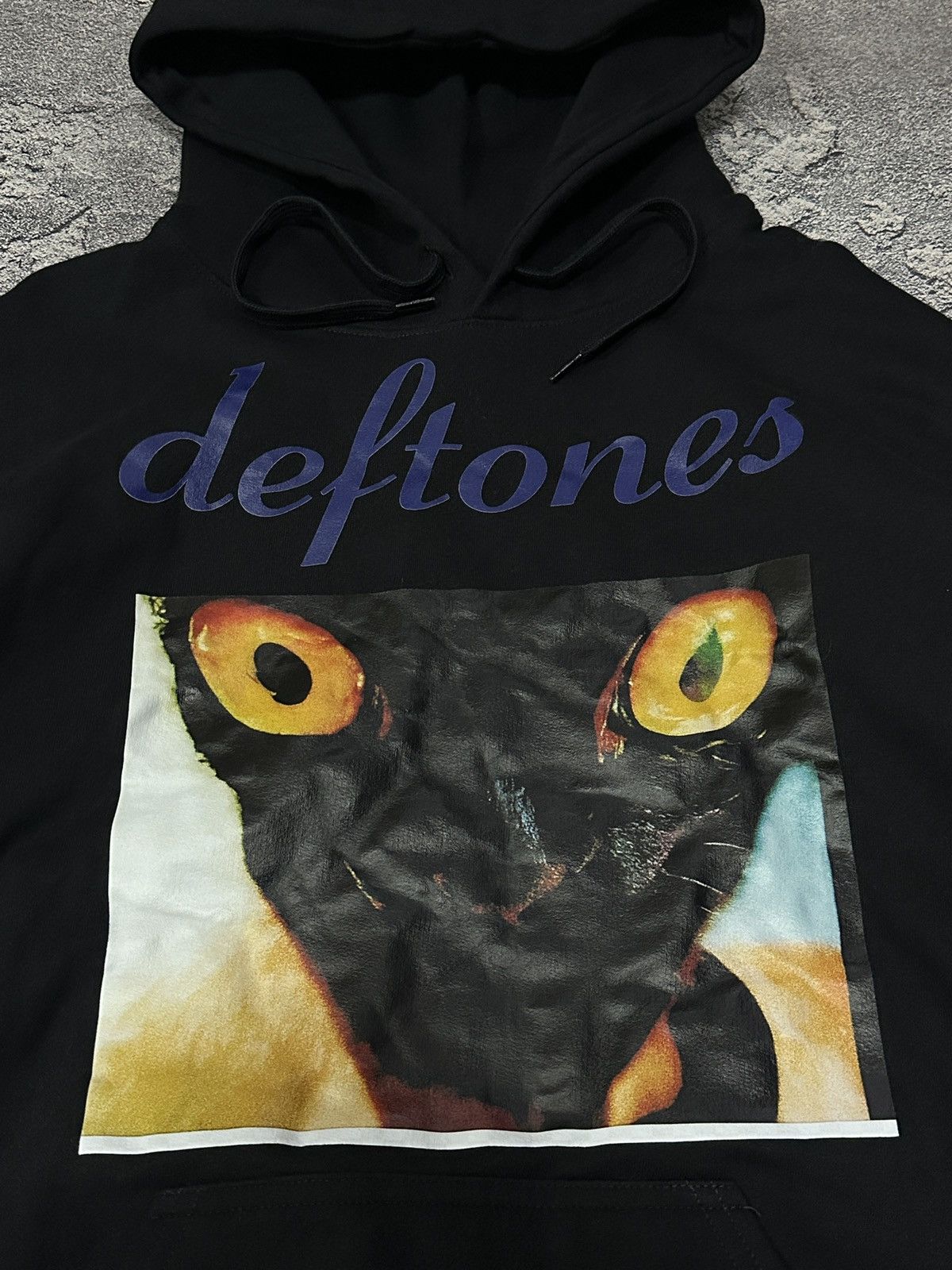 Band Tees Deftones 2017 Around the Fur Cat Unisex Black Hoodie Rock Size US M / EU 48-50 / 2 - 5 Thumbnail