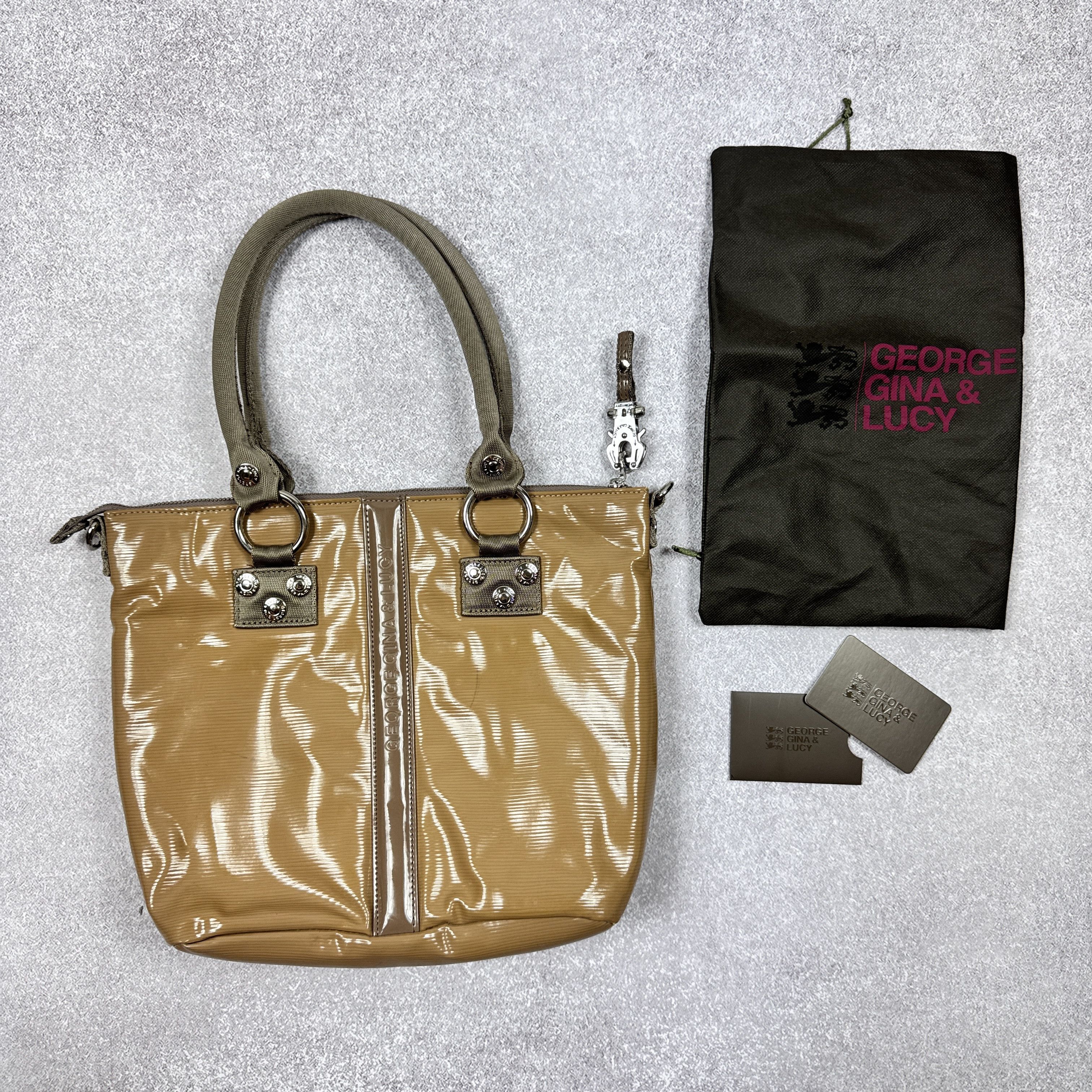 GGL GEORGE GINA & LUCY FAINAWAY GLOSS HANDLE BAG