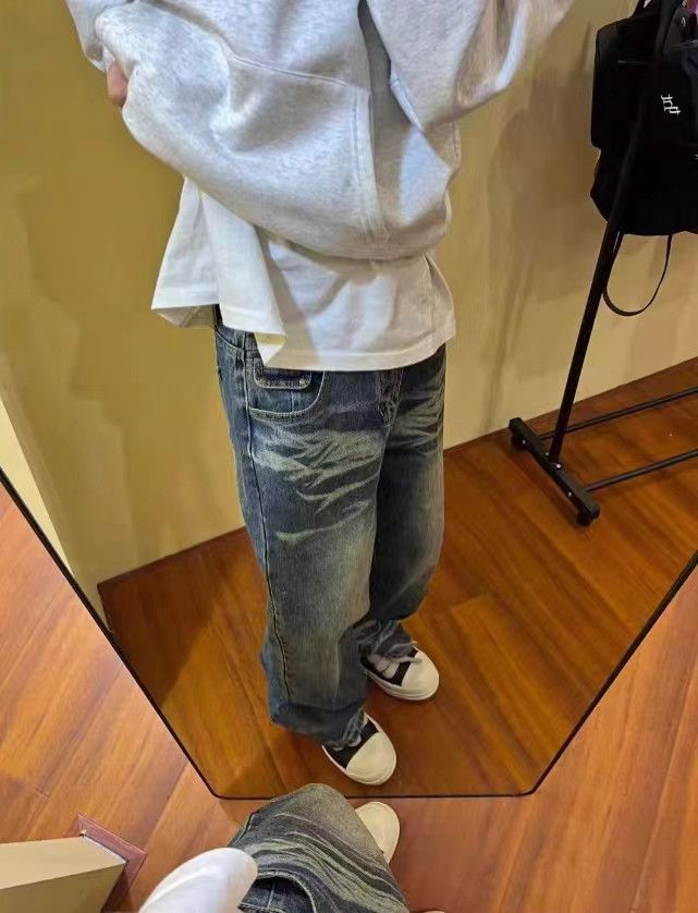 Japanese Brand × Vintage Vintage street Y2K washed and faded loose casual jeans Size US 32 / EU 48 - 3 Thumbnail