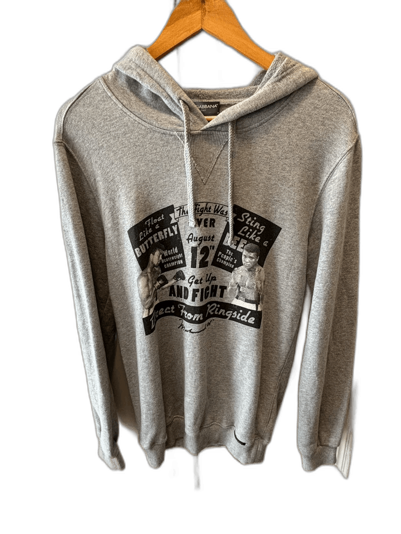 Dolce & Gabbana gray casual hoodie with graphic print Size US L / EU 52-54 / 3 - 1 Thumbnail