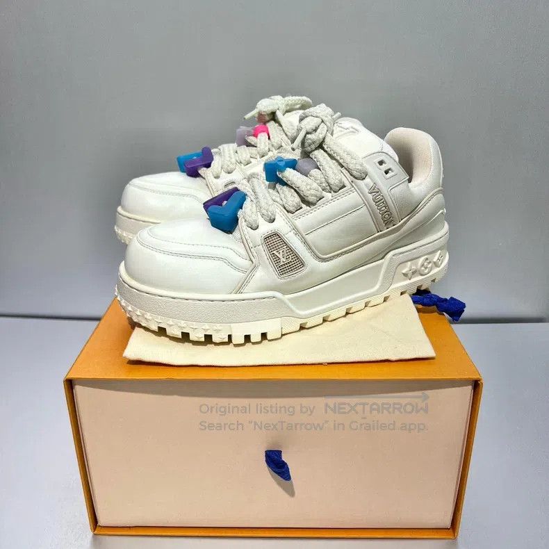 Louis Vuitton Louis Vuitton Trainer White Fat Ding shoes Size US 6.5 / EU 39-40 - 9 Thumbnail