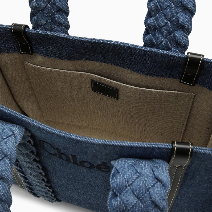 Chloe o1d2blof0824 Size : OS / Small Tote Bag in Blue Size ONE SIZE - 4 Thumbnail