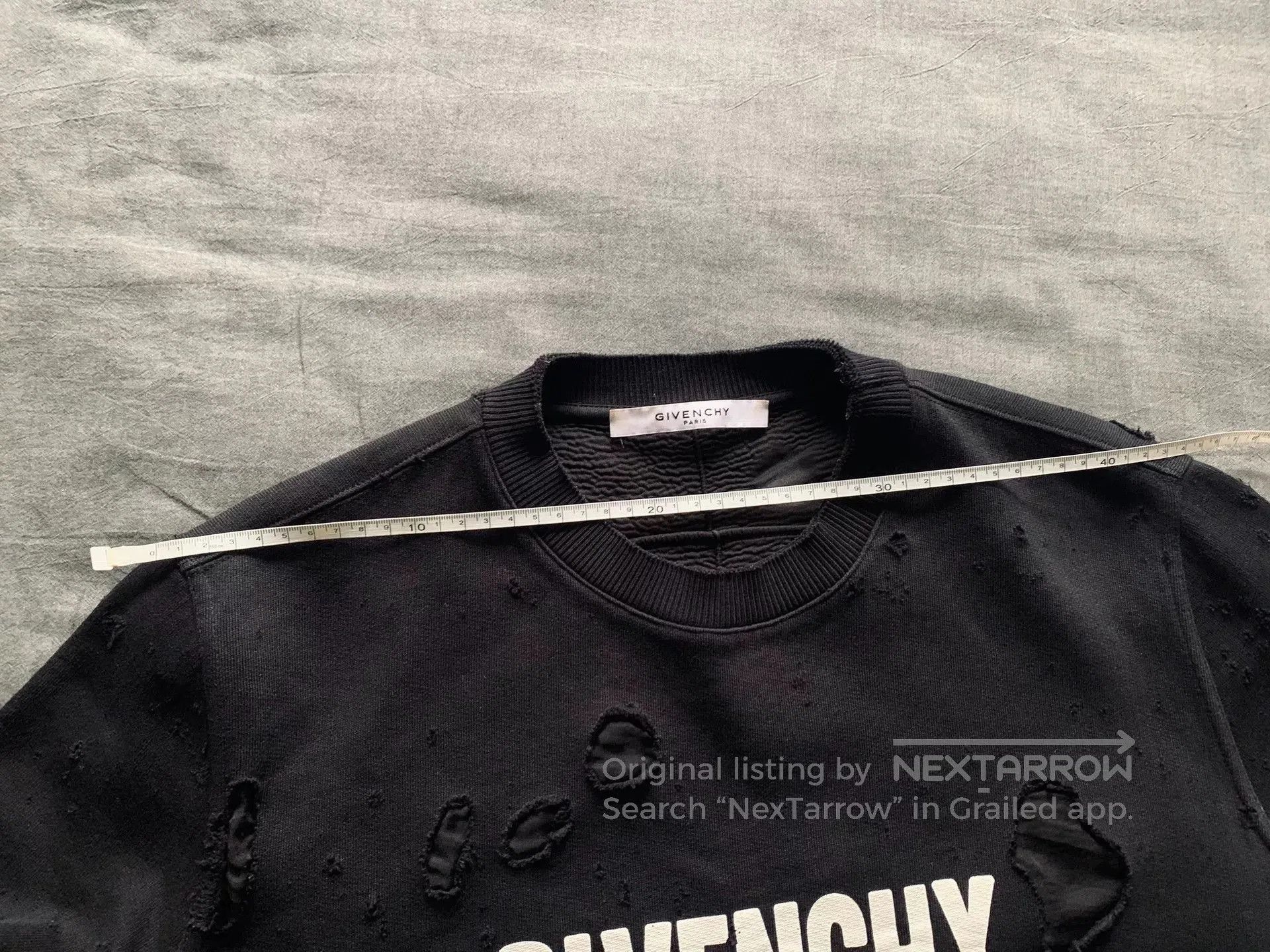 Givenchy Givenchy Double Layer Distressed Sweatshirt. Size US M / EU 48-50 / 2 - 8 Thumbnail