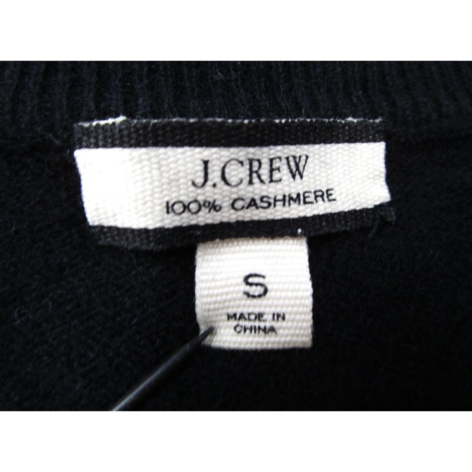 J.Crew J CREW Sweater Womens Small Black 100% Cashmere V Neck Good Standard Knit Size S / US 4 / IT 40 - 3 Thumbnail