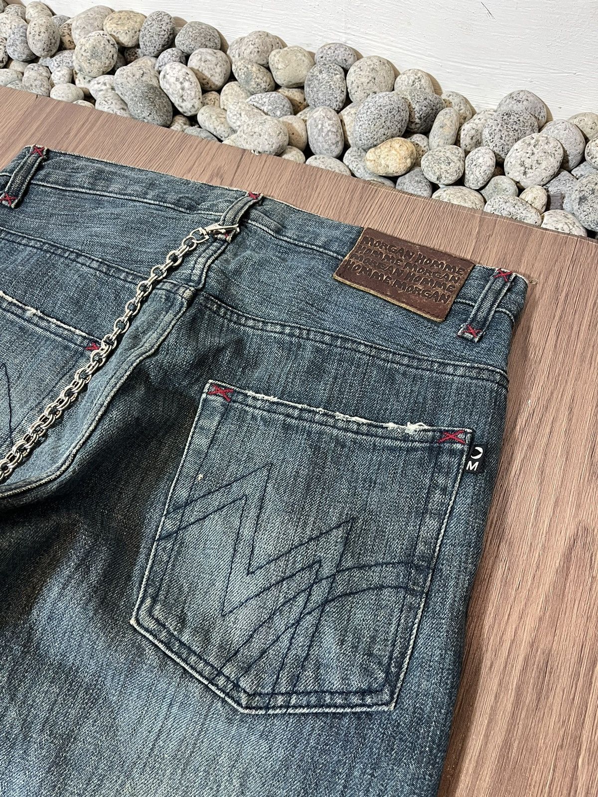 Morgan Homme Morgan Homme rusty washed flare denim Size US 31 - 7 Thumbnail