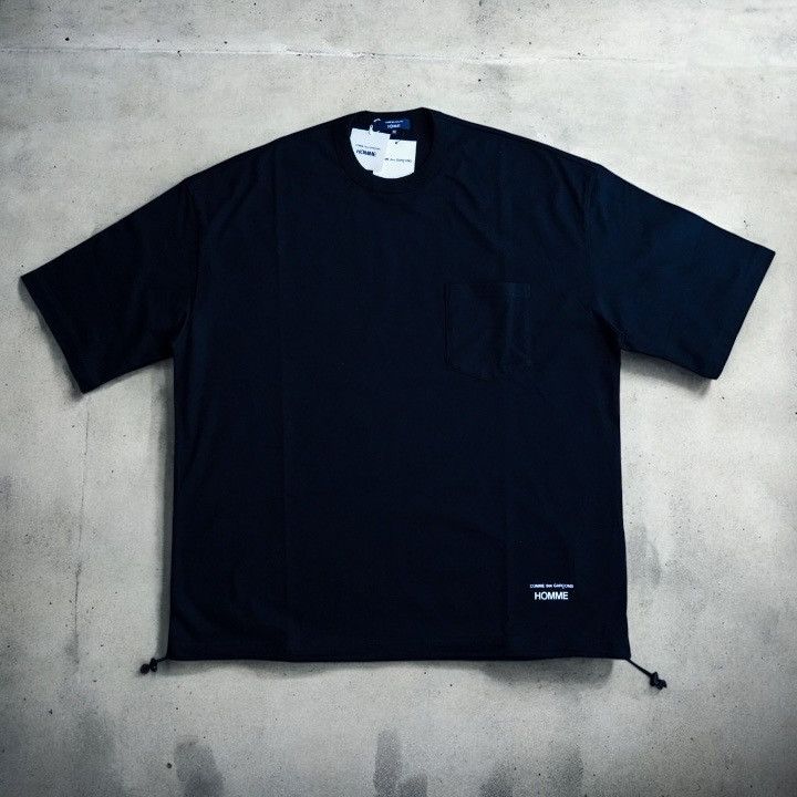 Comme des Garcons Homme NWT 25SS COMME des GARCONS HOMME Spindle Logo Tee Black M Size US M / EU 48-50 / 2 - 2 Thumbnail