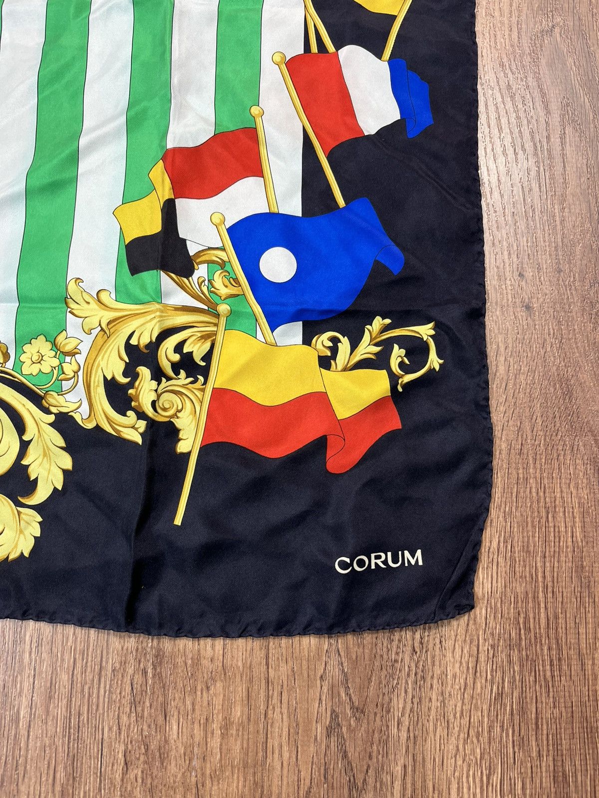 Vintage ⌚️Corum Vintage Silk Scarf⌚️ Size ONE SIZE - 3 Thumbnail