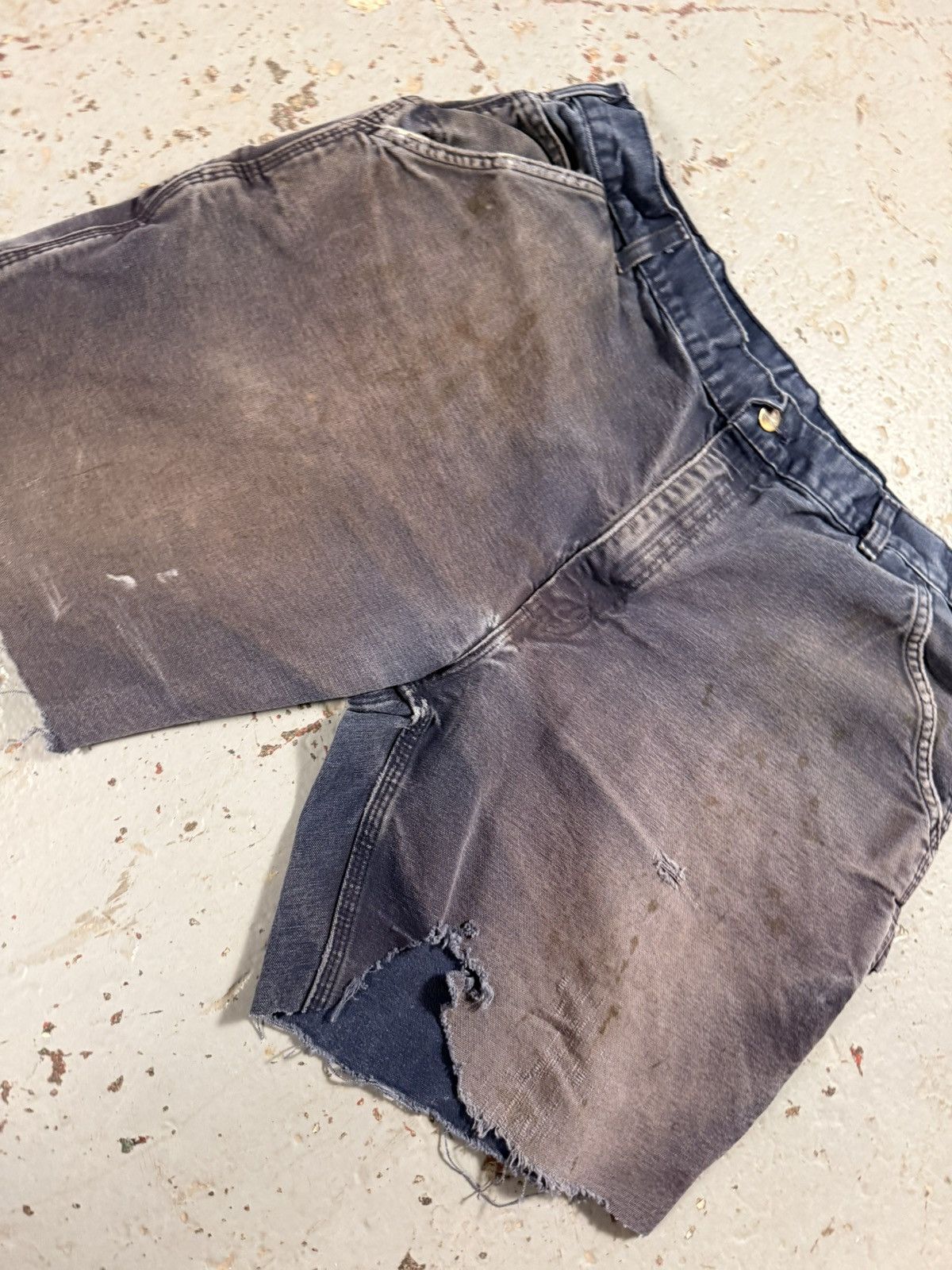 Carhartt Vintage Thrashed Faded Carhartt Jorts Size US 38 / EU 54 - 2 Thumbnail