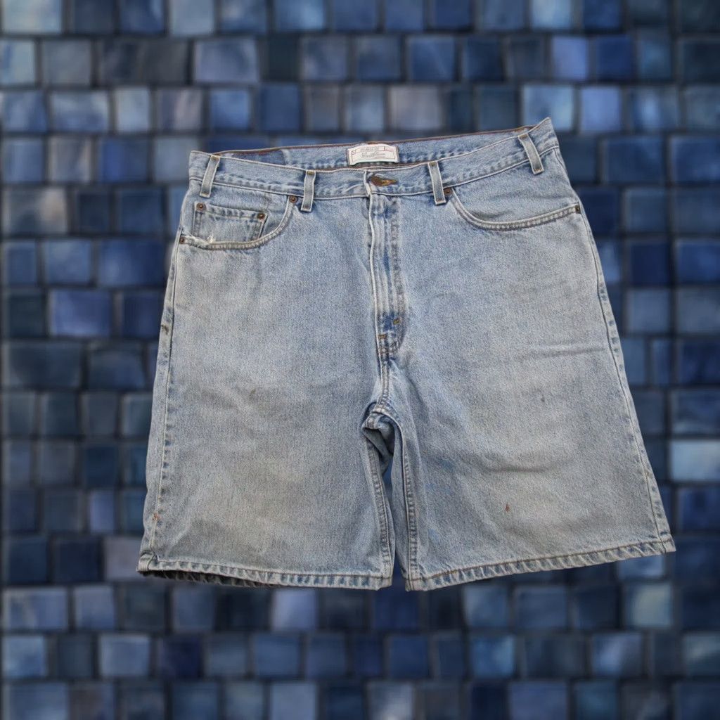 Levi's VTG Levi's Signature Relaxed Fit Bermuda Denim Short Blue 5-Pocket 38 Mens Summer Vintage 90s Baggy Jorts Size US 38 / EU 54 - 1 Thumbnail