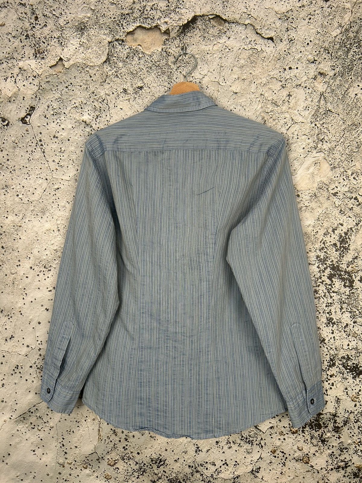 Armani Vintage Armani Jeans Blue Shirt Archive 90s Designer Premium Size US M / EU 48-50 / 2 - 4 Thumbnail