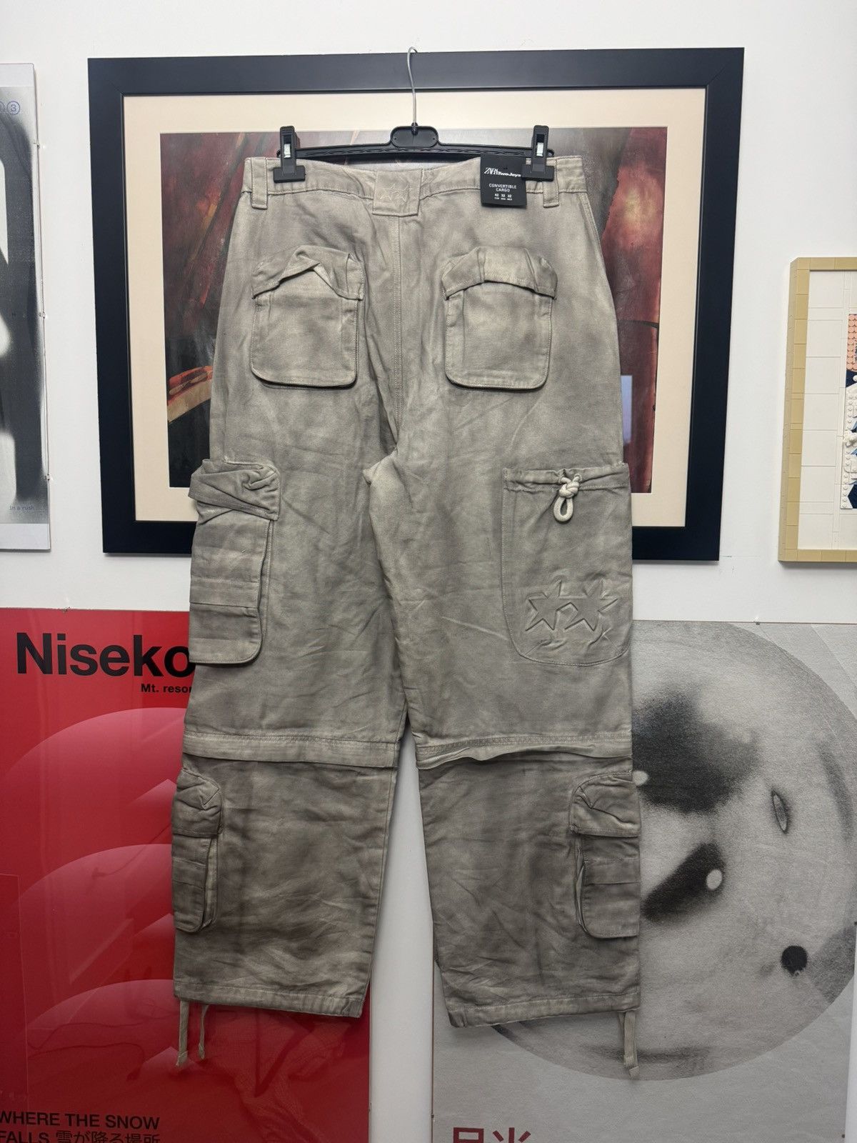 Zara Twojeys x Zara Star Relaxed Oversize Cargo Pants Multipocket Size US 38 / EU 54 - 2 Thumbnail