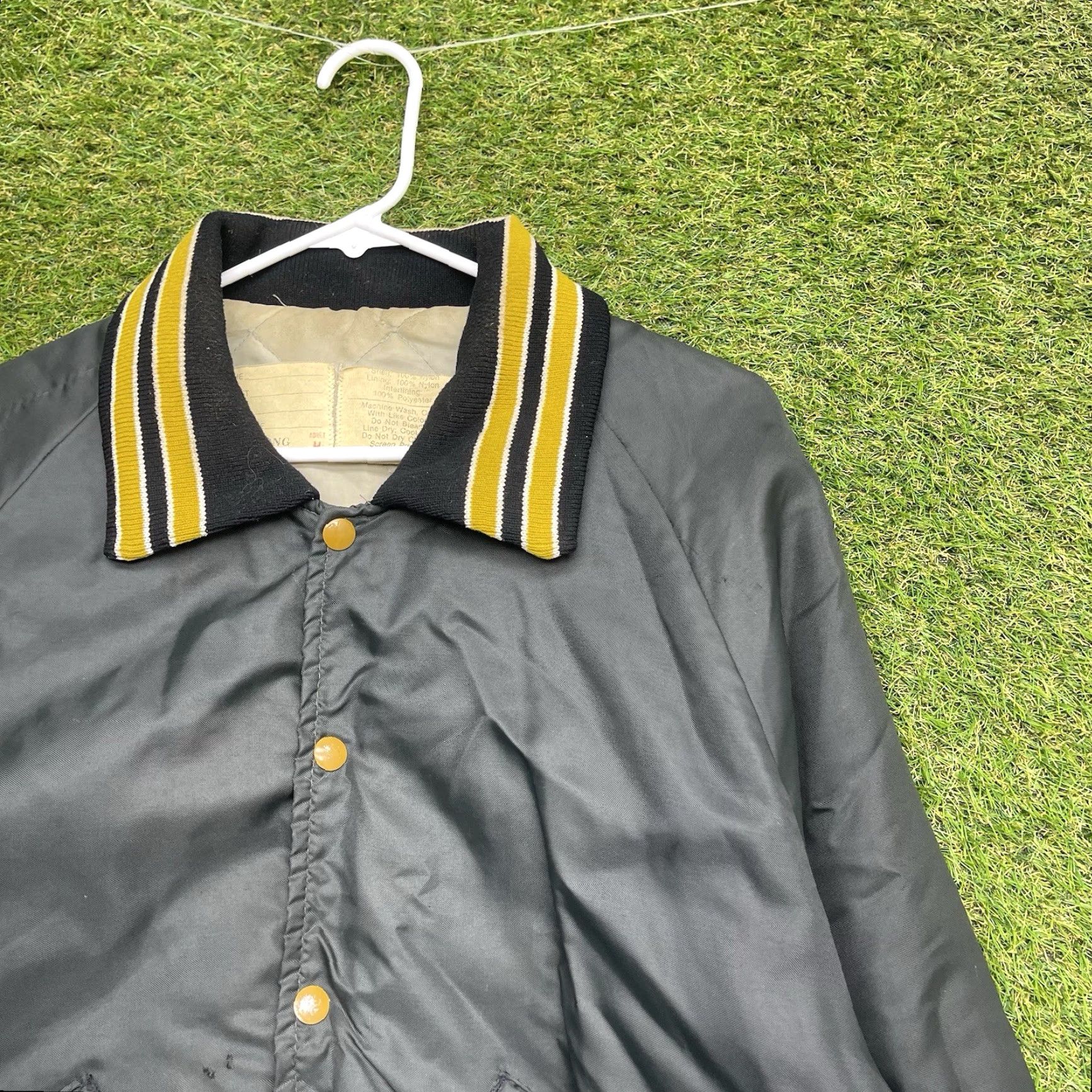 Vintage VINTAGE DeLong Satin Jacket Mens Medium Black 70s Varsity Letterman Size US M / EU 48-50 / 2 - 3 Thumbnail