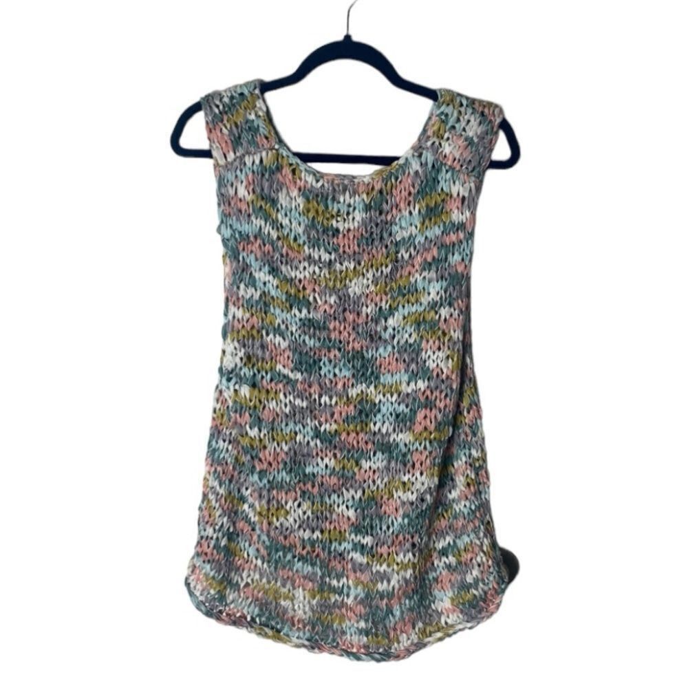 Urban Outfitters Ecote Woven Multicolor Textured Tank Top | Size M/L | Boho K Size M / US 6-8 / IT 42-44 - 2 Thumbnail