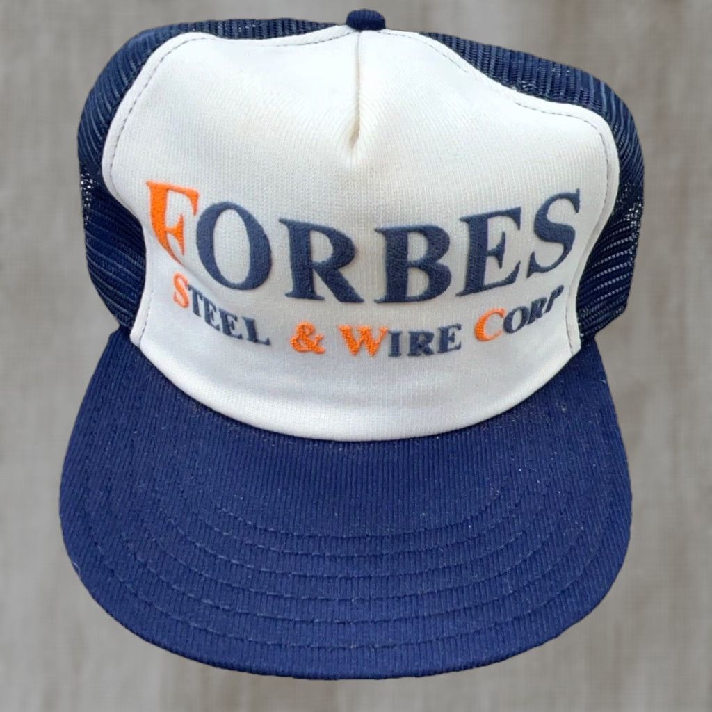 Vintage Vintage Trucker Hat Cap Blue 80s USA JR Advertising Adjustable Men Hank? Size ONE SIZE - 1 Thumbnail
