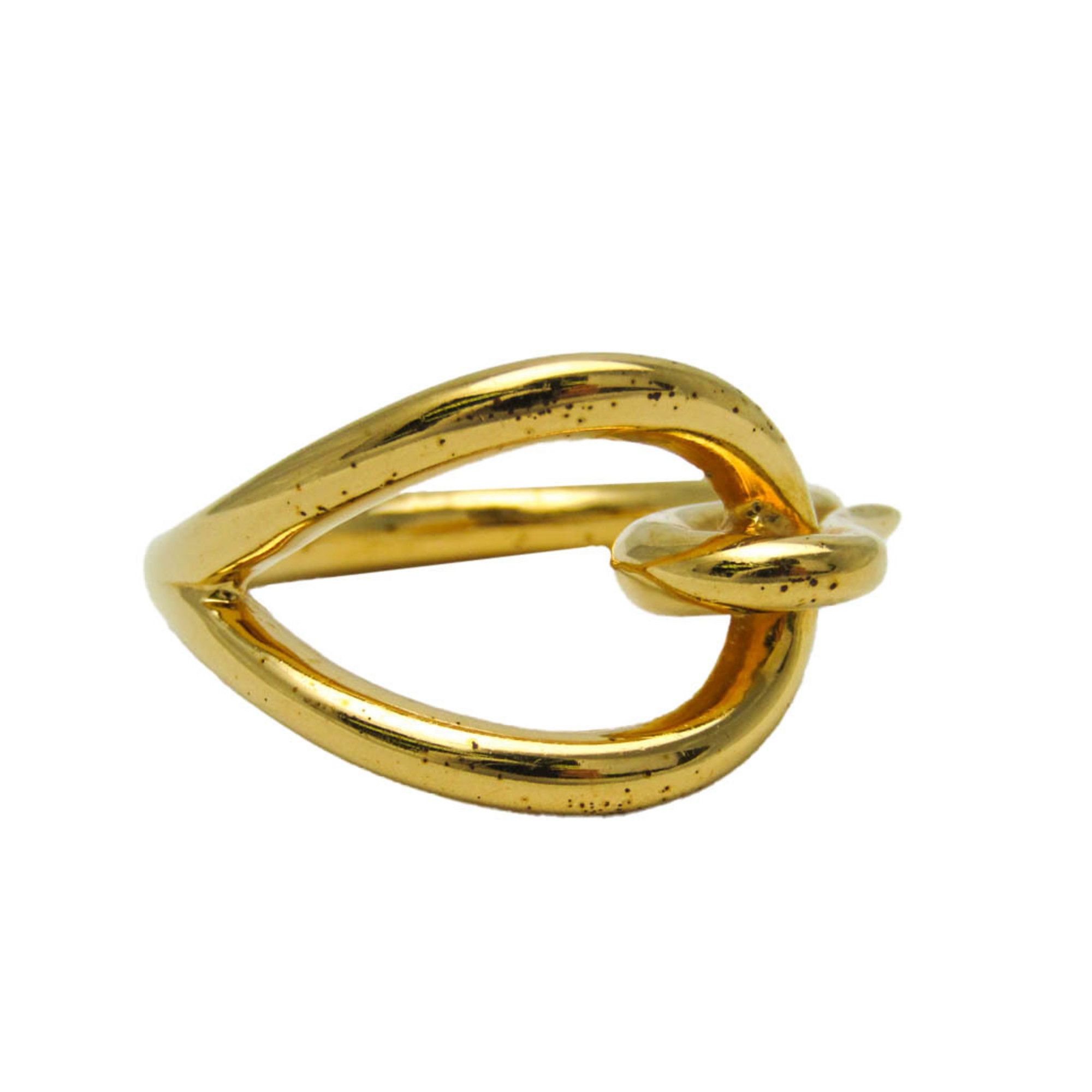 image of Hermes Metal Scarf Ring Gold Jumbo, Women's