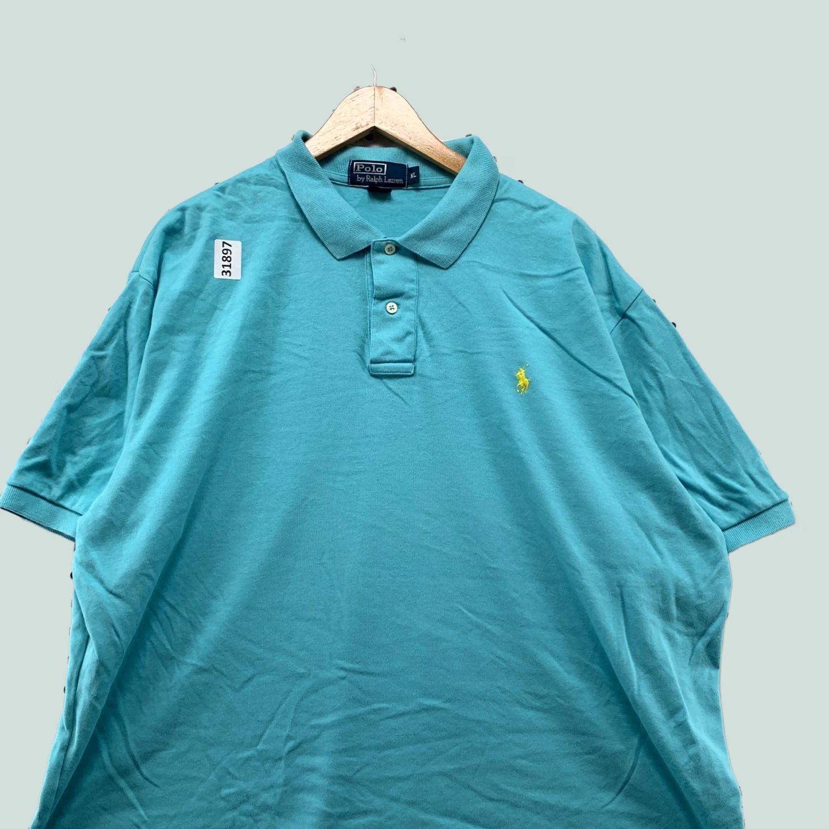 Polo Ralph Lauren Polo Ralph Lauren Shirt Mens XL Blue Collared Yellow Pony Casual 27x30 Size US XL / EU 56 / 4 - 1 Thumbnail