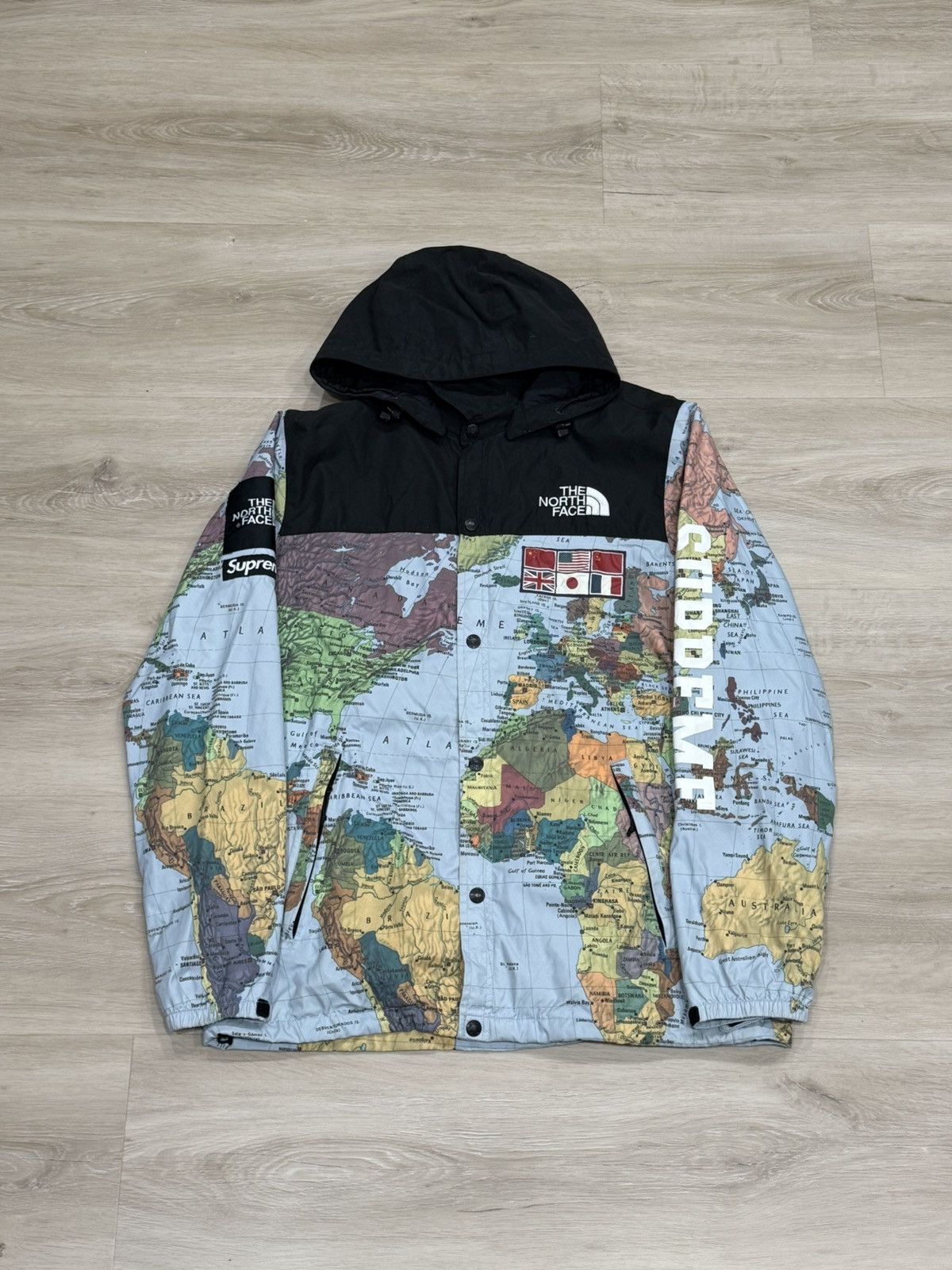 Supreme North Face Map Jacket | Grailed