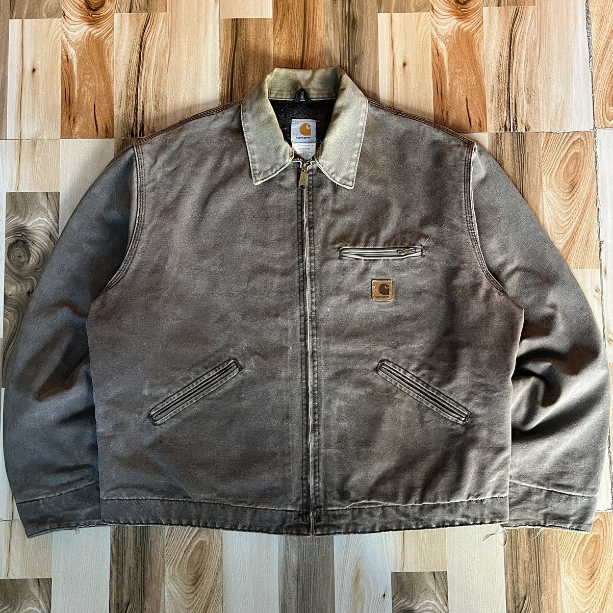 Vintage Crazy Vintage Faded 00s Carhartt Detroit Jacket J97 CHT | Grailed