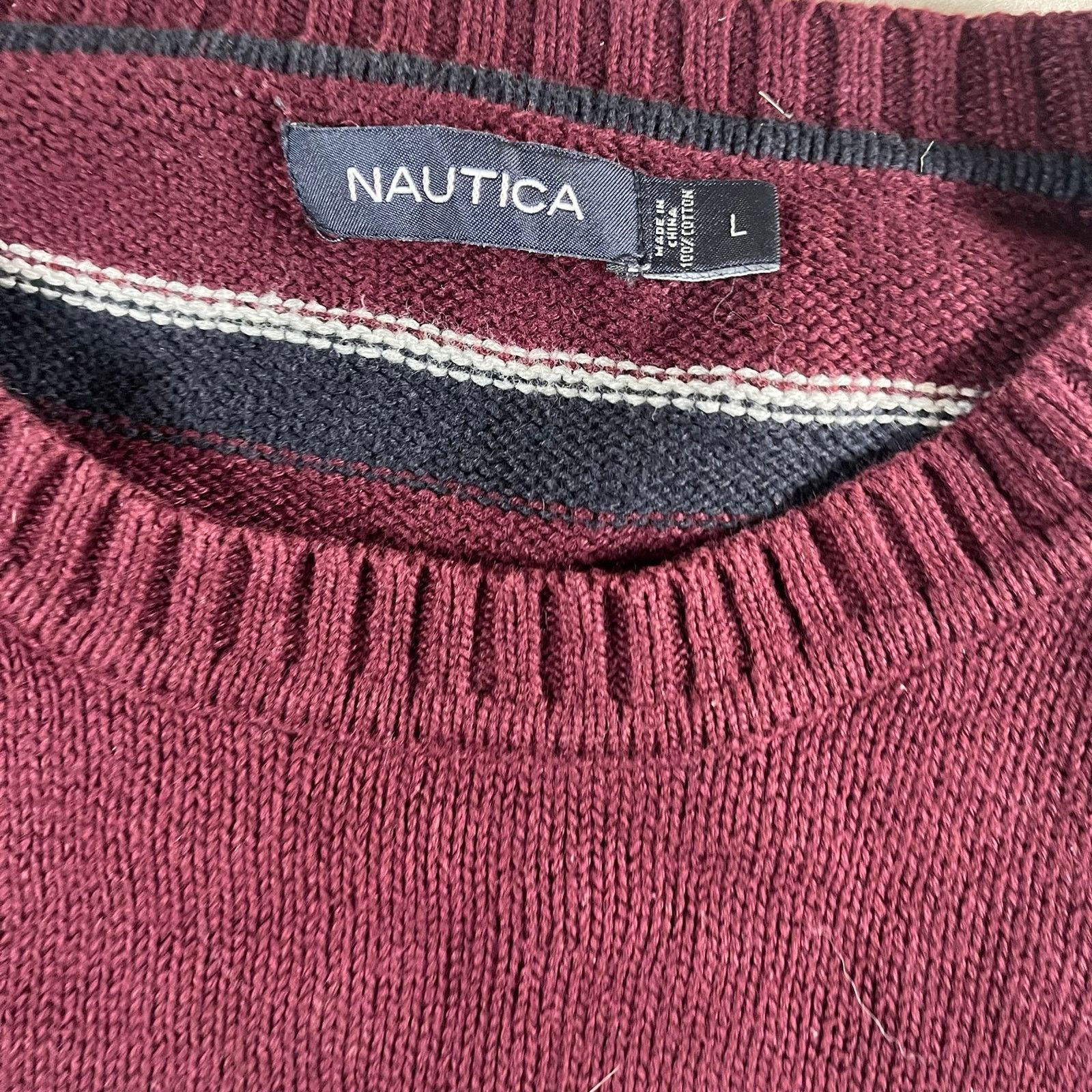 Nautica Knit sweater Size US L / EU 52-54 / 3 - 2 Thumbnail