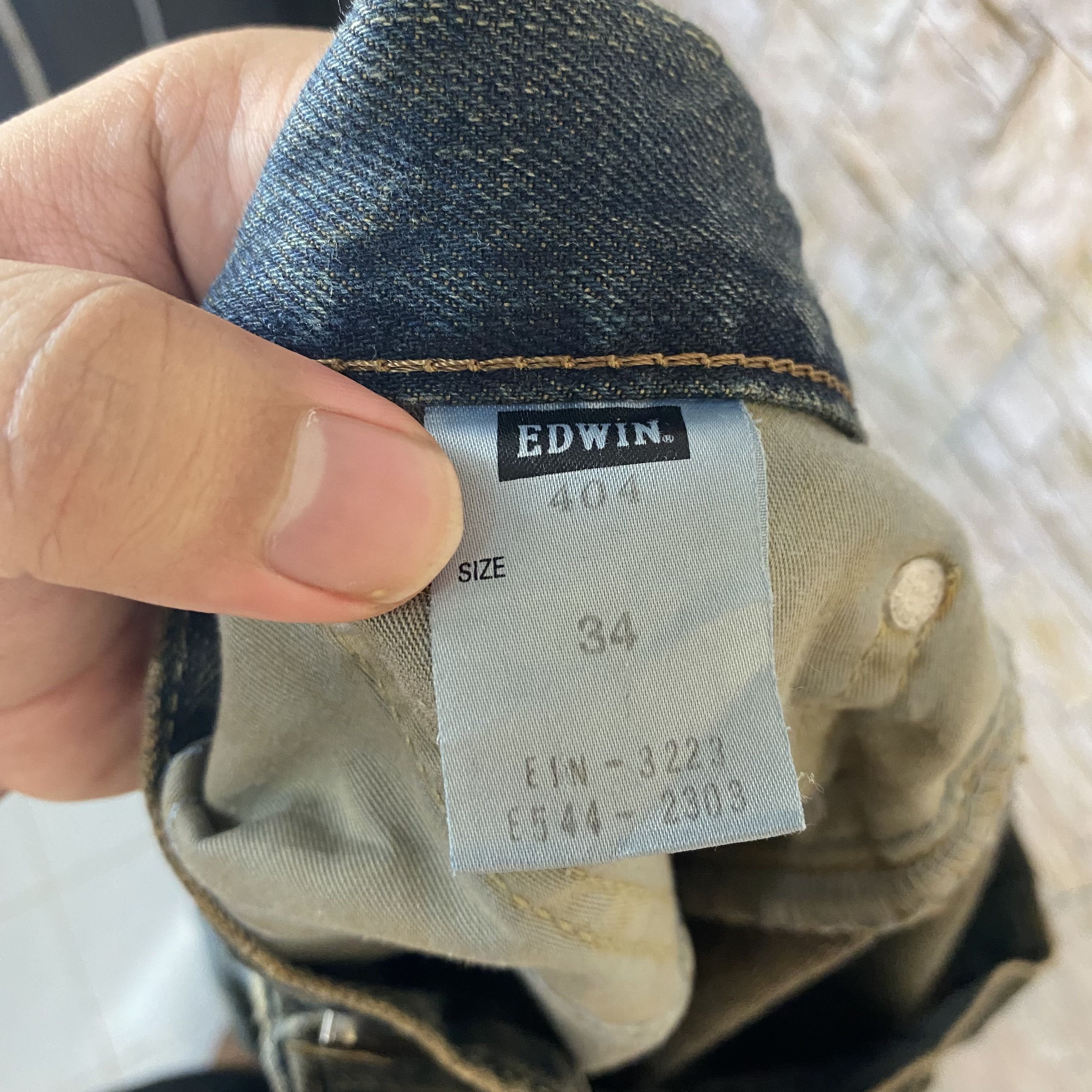 Edwin Edwin vintage Blue Denim Pants #7591 Size US 35 - 20 Thumbnail