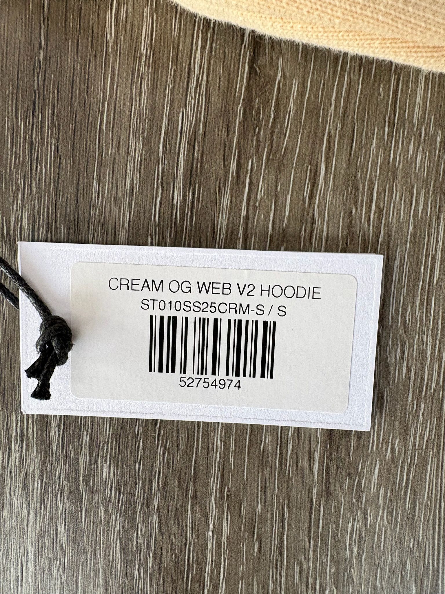 Sp5der Sp5der OG "Web" V2 Hoodie (Cream) Size US S / EU 44-46 / 1 - 7 Thumbnail