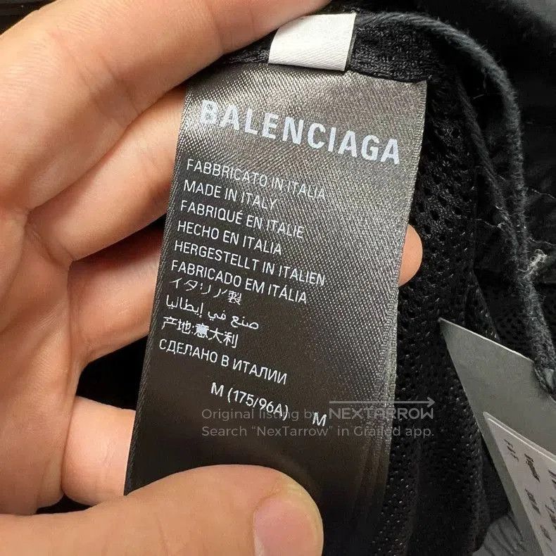 Balenciaga Balenciaga Black Coach Jacket with Logo. Size US M / EU 48-50 / 2 - 6 Thumbnail