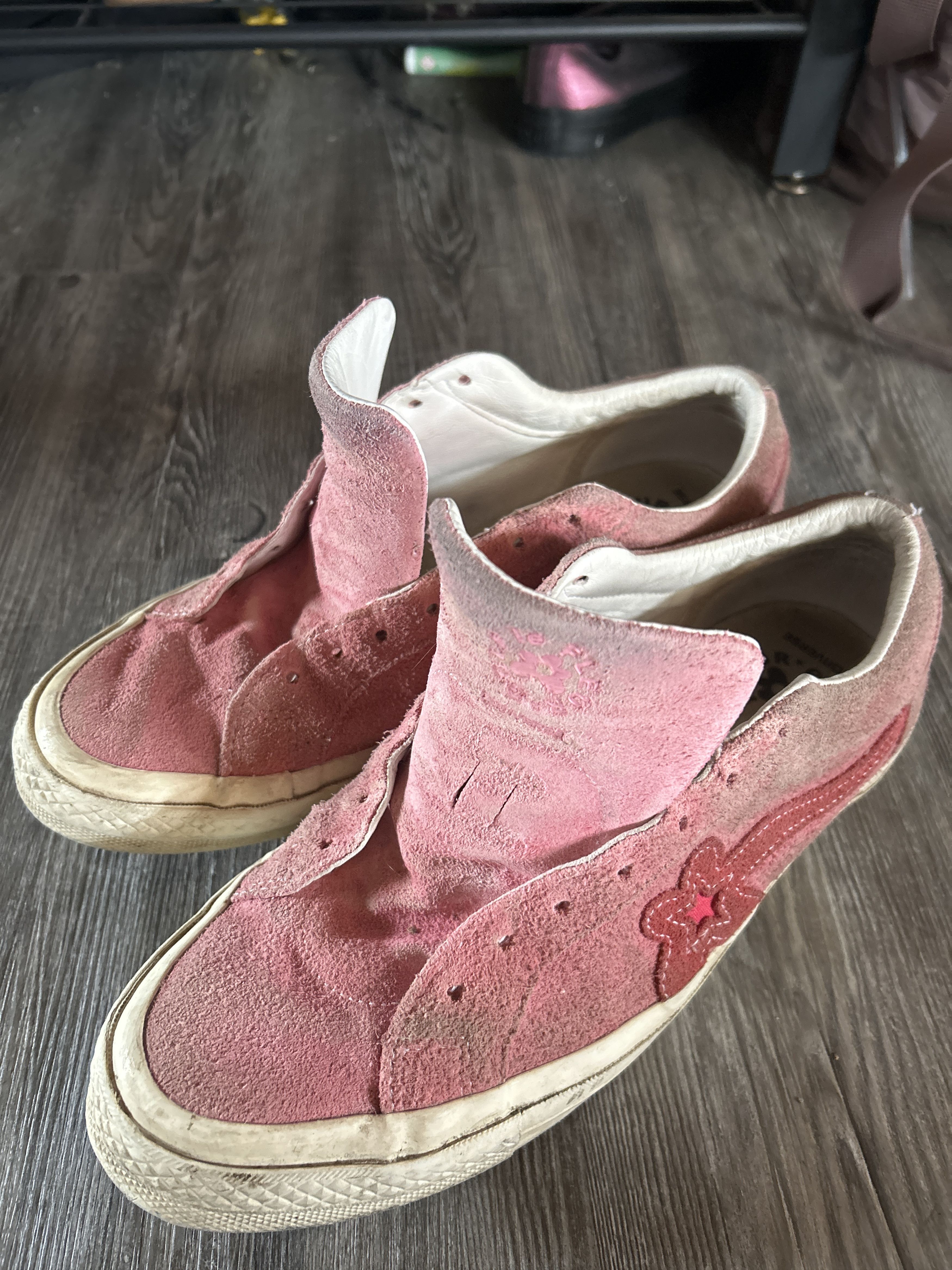 Converse × Golf Wang × Golf le Fleur Golf Le Fleur x One Star Ox Converse (2017, Pink) Size US 11 / EU 44 - 2 Thumbnail