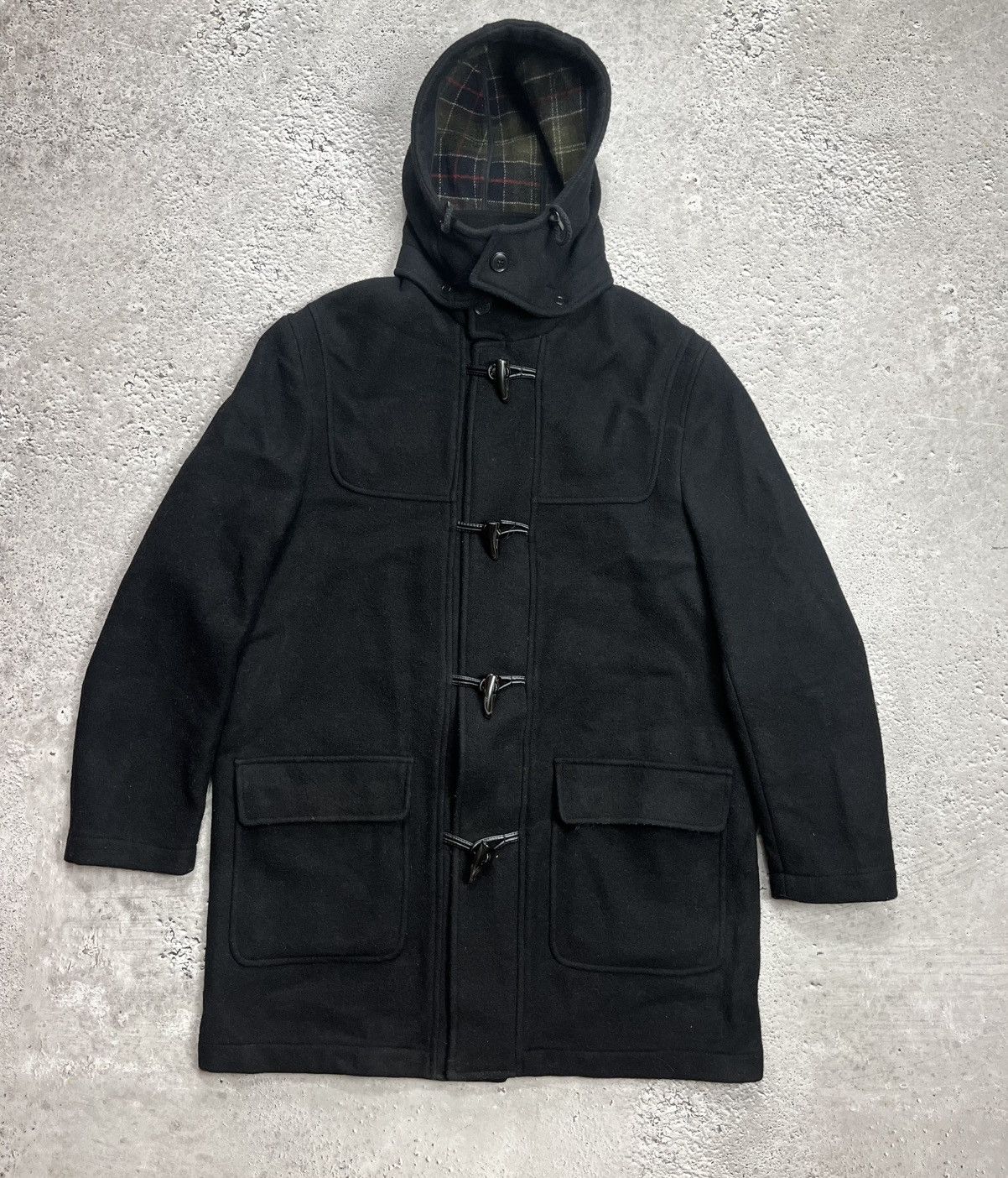 Other Calvin Max Calvin Wool Duffle Coat Black Size 56 Size US XL / EU 56 / 4 - 1 Thumbnail
