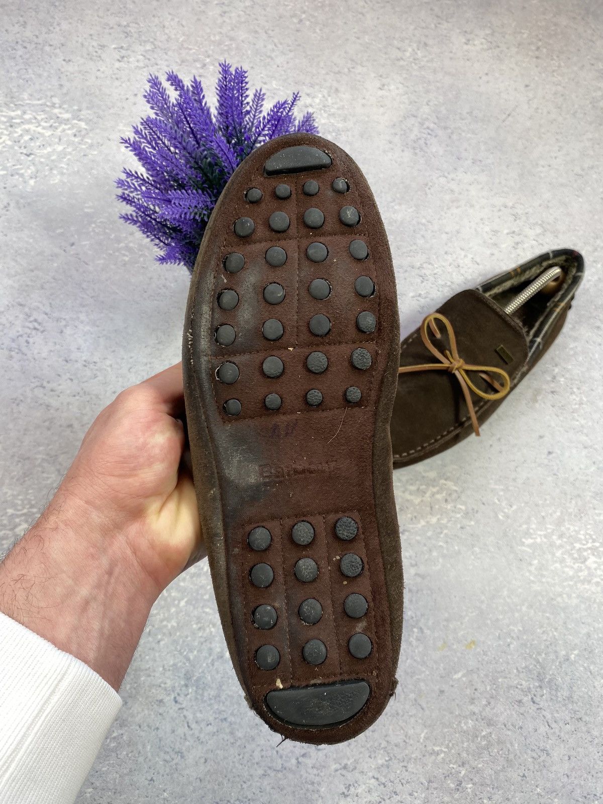 Barbour Barbour men’s Brown Suede Loafers with fur Size US 8 Size US 8 / EU 41 - 10 Thumbnail