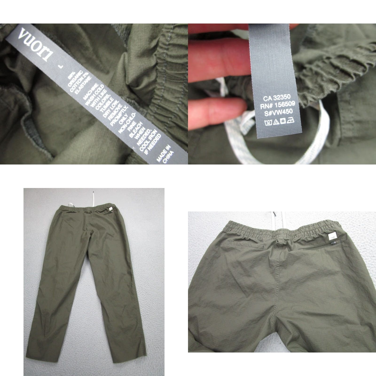Vuori VUORI Pants Womens L Green Ripstop Drawstring Elastic Waist Pocket SFVW450 Size 36" / US 14 / IT 50 - 8 Thumbnail
