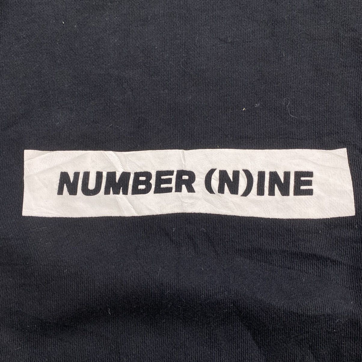 Number (N)ine 2000s Number (N)ine Denim Spell Out Logo Pocket Sweatshirt Size US M / EU 48-50 / 2 - 6 Thumbnail