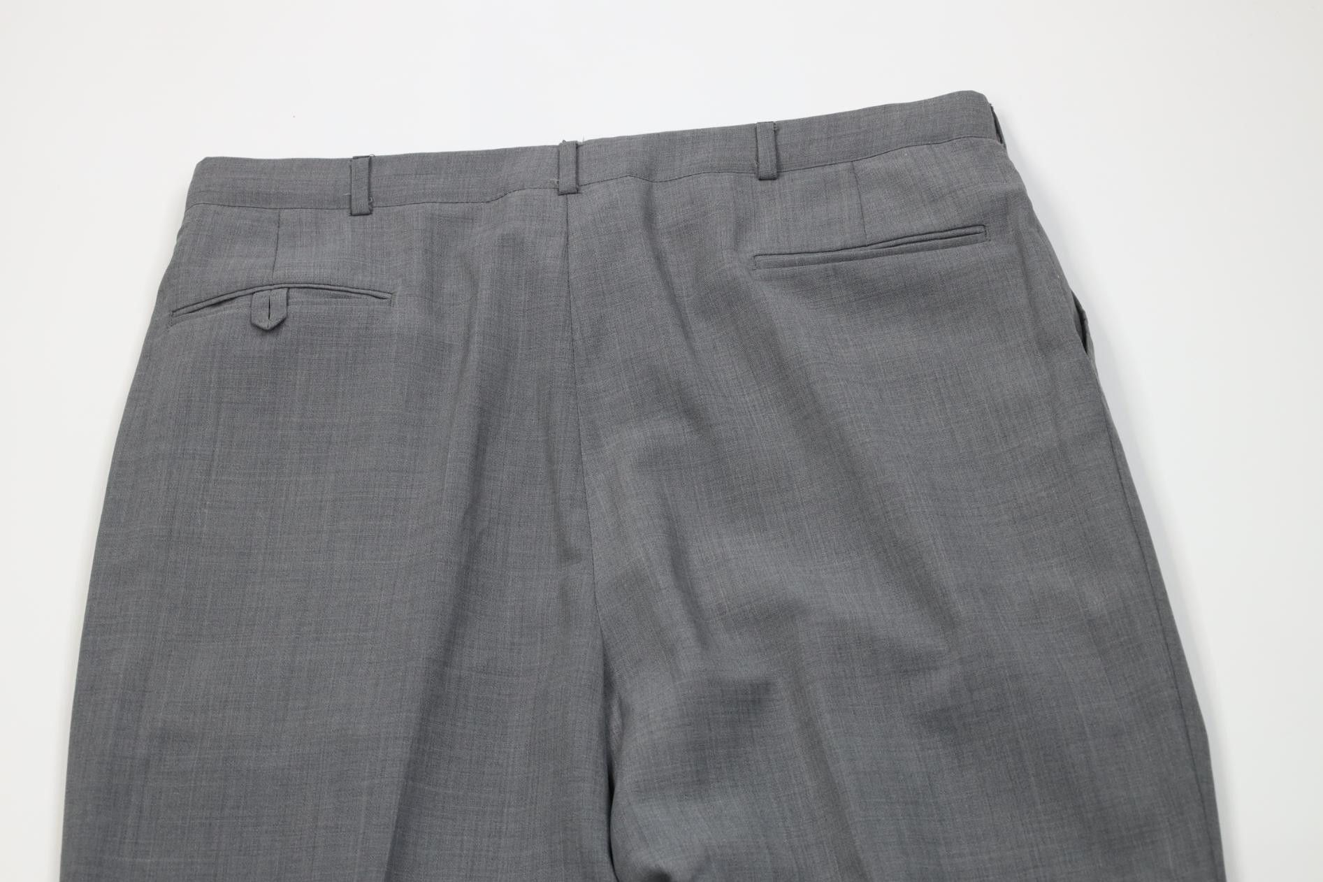 Vintage Vintage 70s Streetwear Chambray Wide Leg Chino Pants Gray Size US 38 / EU 54 - 12 Thumbnail