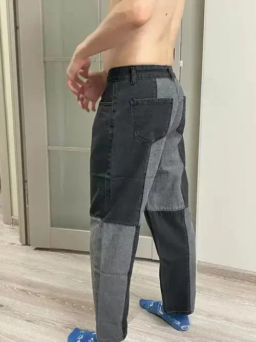 Other Fashion Men's Denim Wide-leg Pants Size US 33 - 2 Thumbnail